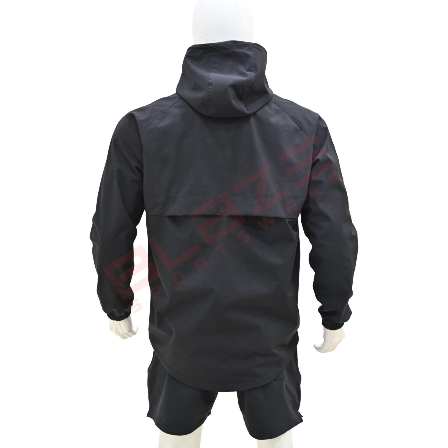 BFW Men's Windbreaker Jacket - Lightweight, Waterproof & Stylish Outdoor Jacket for Sports & Daily Wear - Black - BFW-MJK-1824 - Image 3