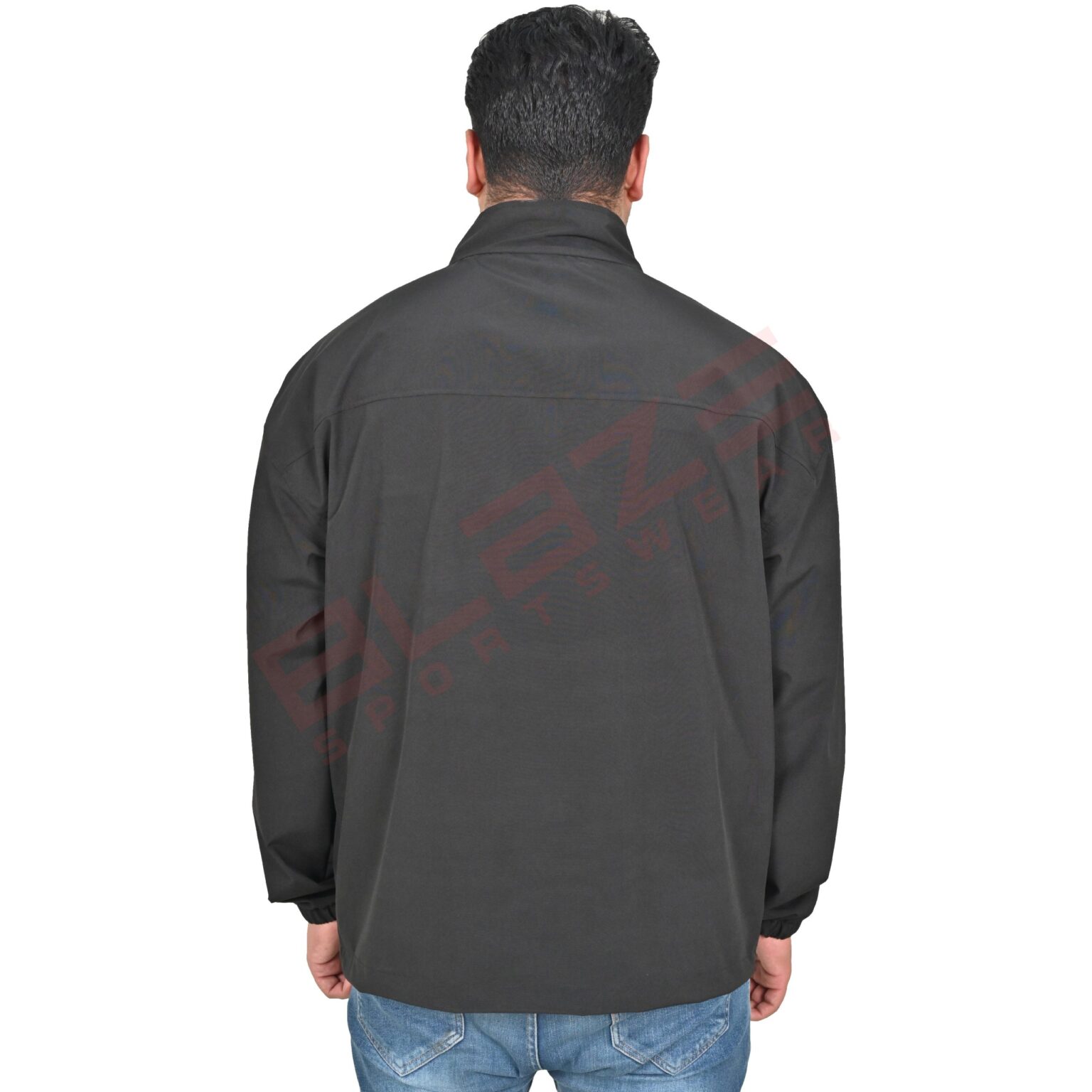 BFW Men's Windbreaker Jacket - Lightweight, Waterproof & Stylish Outdoor Jacket for Sports & Daily Wear - Black - BFW-MJK-1826 - Image 4