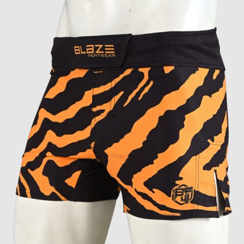 BFW Premium Men’s MMA Shorts – Lightweight, Durable, and Comfortable for Training & Competition - Black/Yellow - BFW-MMS-5023