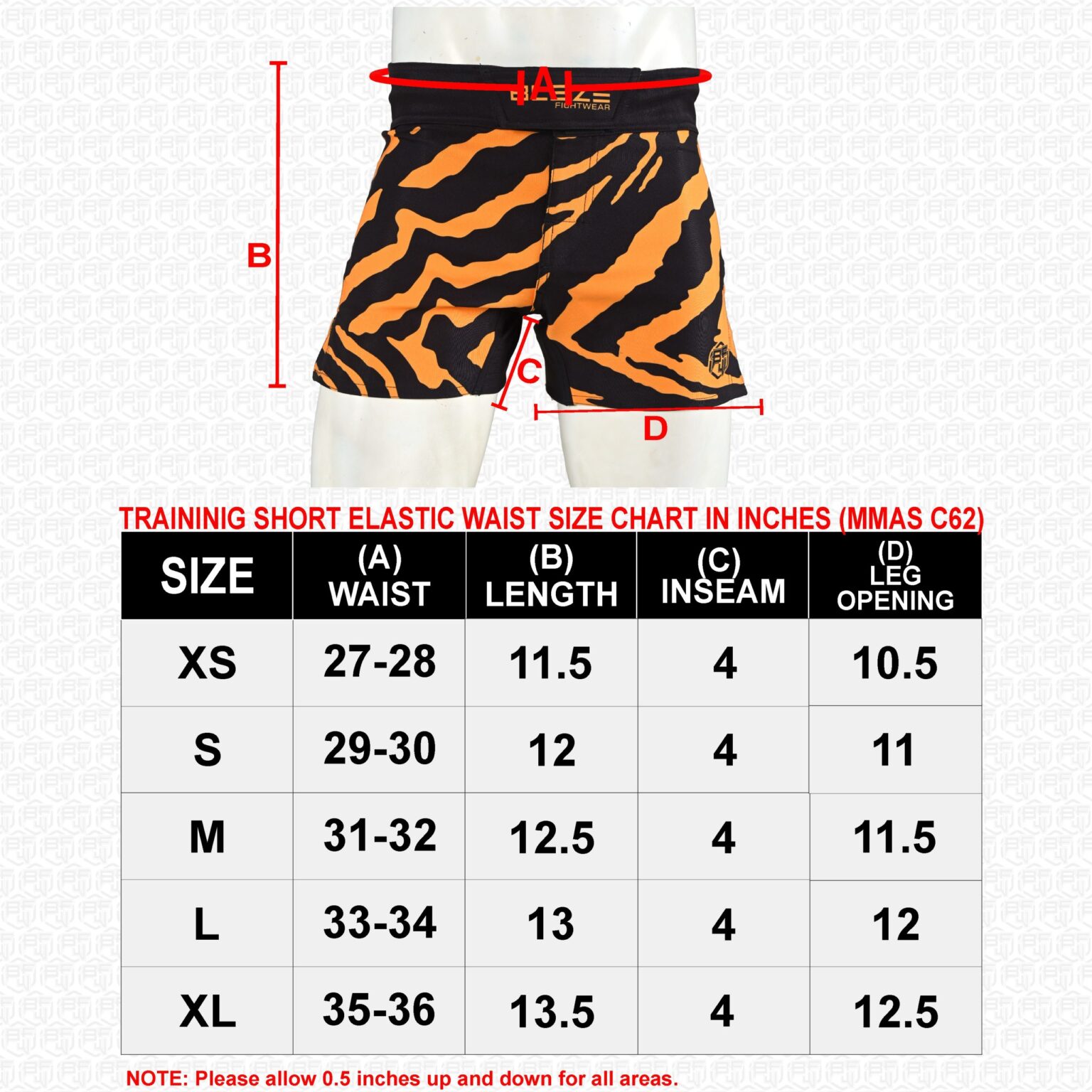 BFW Premium Men’s MMA Shorts – Lightweight, Durable, and Comfortable for Training & Competition - Black/Yellow - BFW-MMS-5023 - Image 9