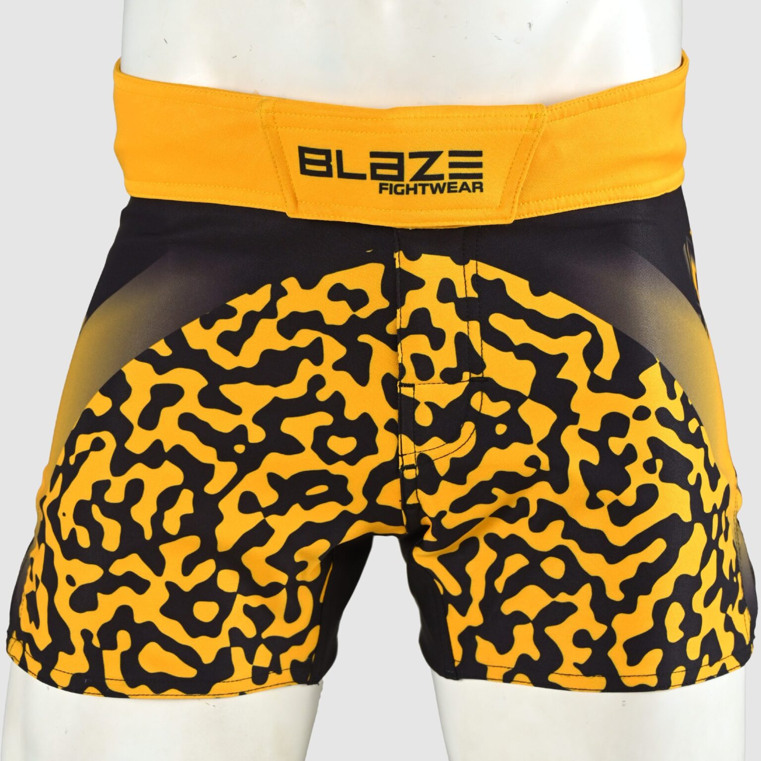 BFW Premium Men’s MMA Shorts – Lightweight, Durable, and Comfortable for Training & Competition - Black/Yellow - BFW-MMS-5013 - Image 4