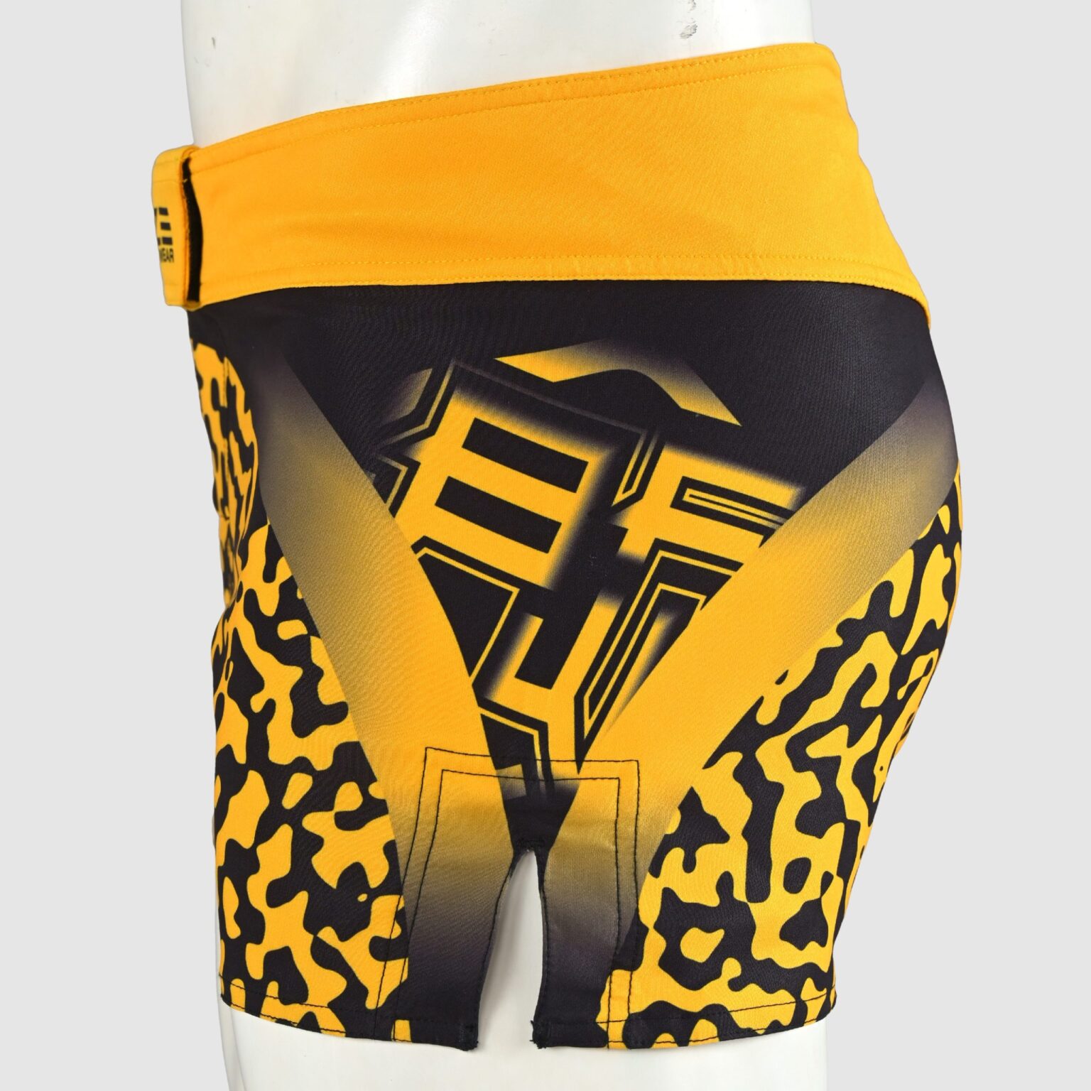 BFW Premium Men’s MMA Shorts – Lightweight, Durable, and Comfortable for Training & Competition - Black/Yellow - BFW-MMS-5013 - Image 7