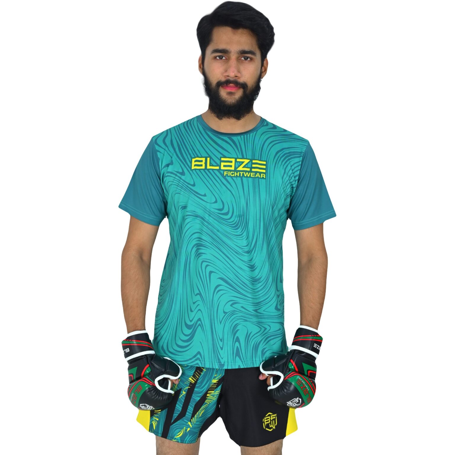 BFW High-Performance Men’s MMA Uniform for Ultimate Comfort & Durability – Perfect for Training & Competition - Cyan - BFW-MU-0101 - Image 5