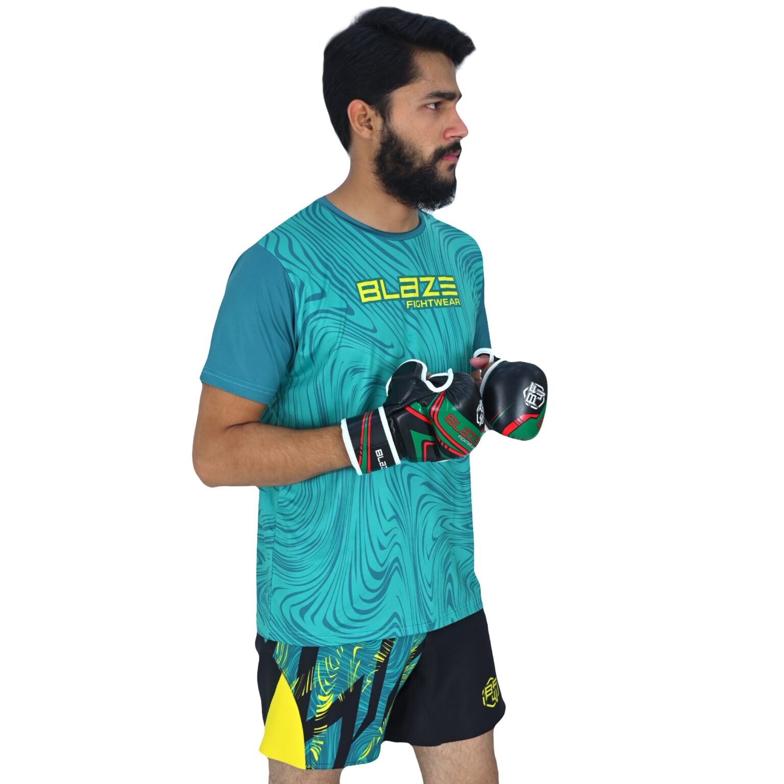 BFW High-Performance Men’s MMA Uniform for Ultimate Comfort & Durability – Perfect for Training & Competition - Cyan - BFW-MU-0101 - Image 7