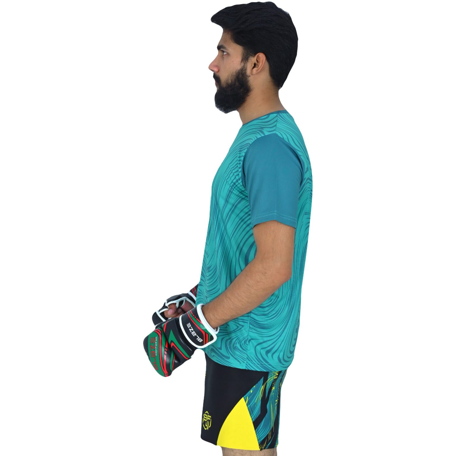 BFW High-Performance Men’s MMA Uniform for Ultimate Comfort & Durability – Perfect for Training & Competition - Cyan - BFW-MU-0101 - Image 9
