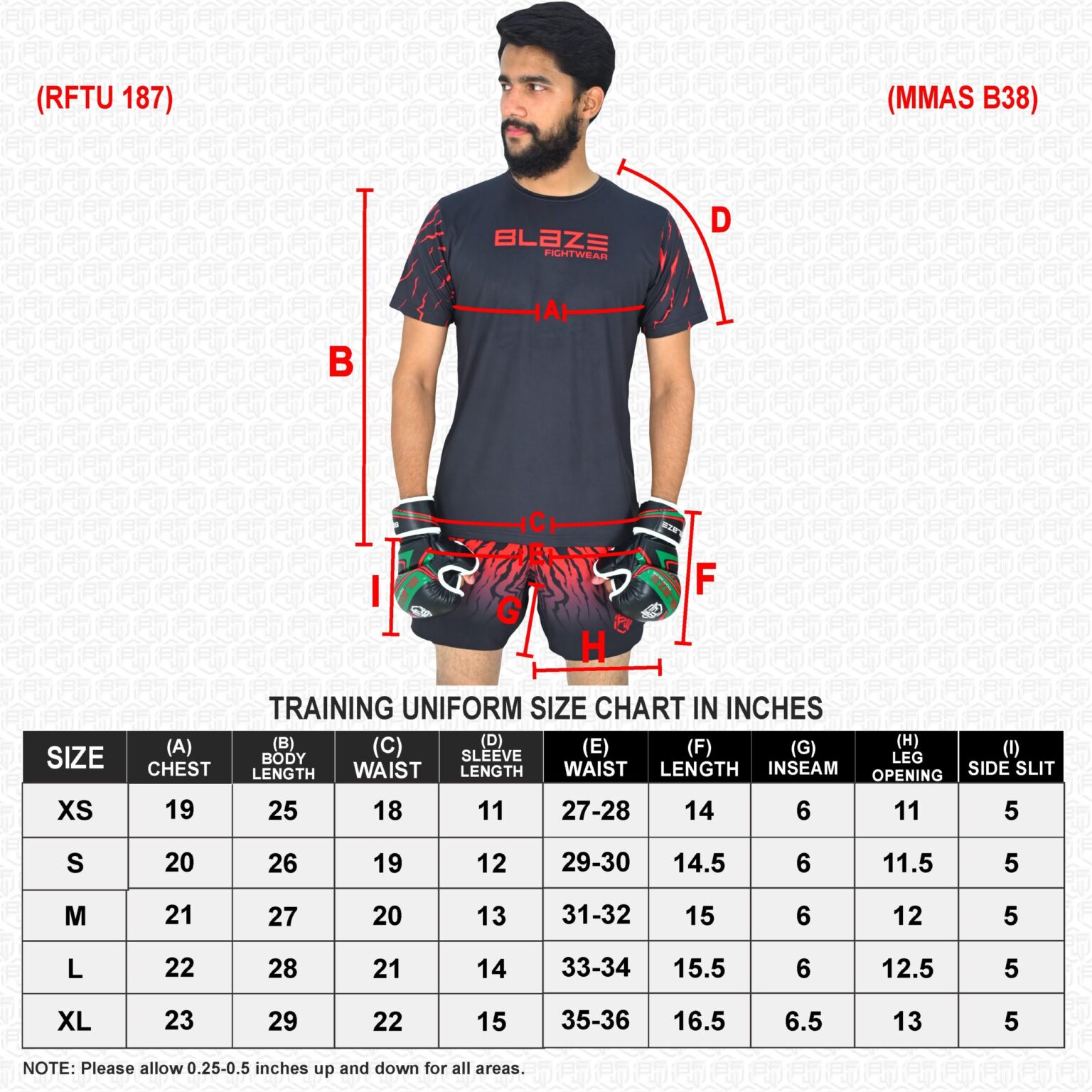 BFW High-Performance Men’s MMA Uniform for Ultimate Comfort & Durability – Perfect for Training & Competition - Black/Red - BFW-MU-0102 - Image 10