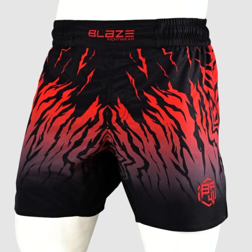 BFW Premium Men’s MMA Shorts – Lightweight, Durable, and Comfortable for Training & Competition - Black/Red - BFW-MMS-5021