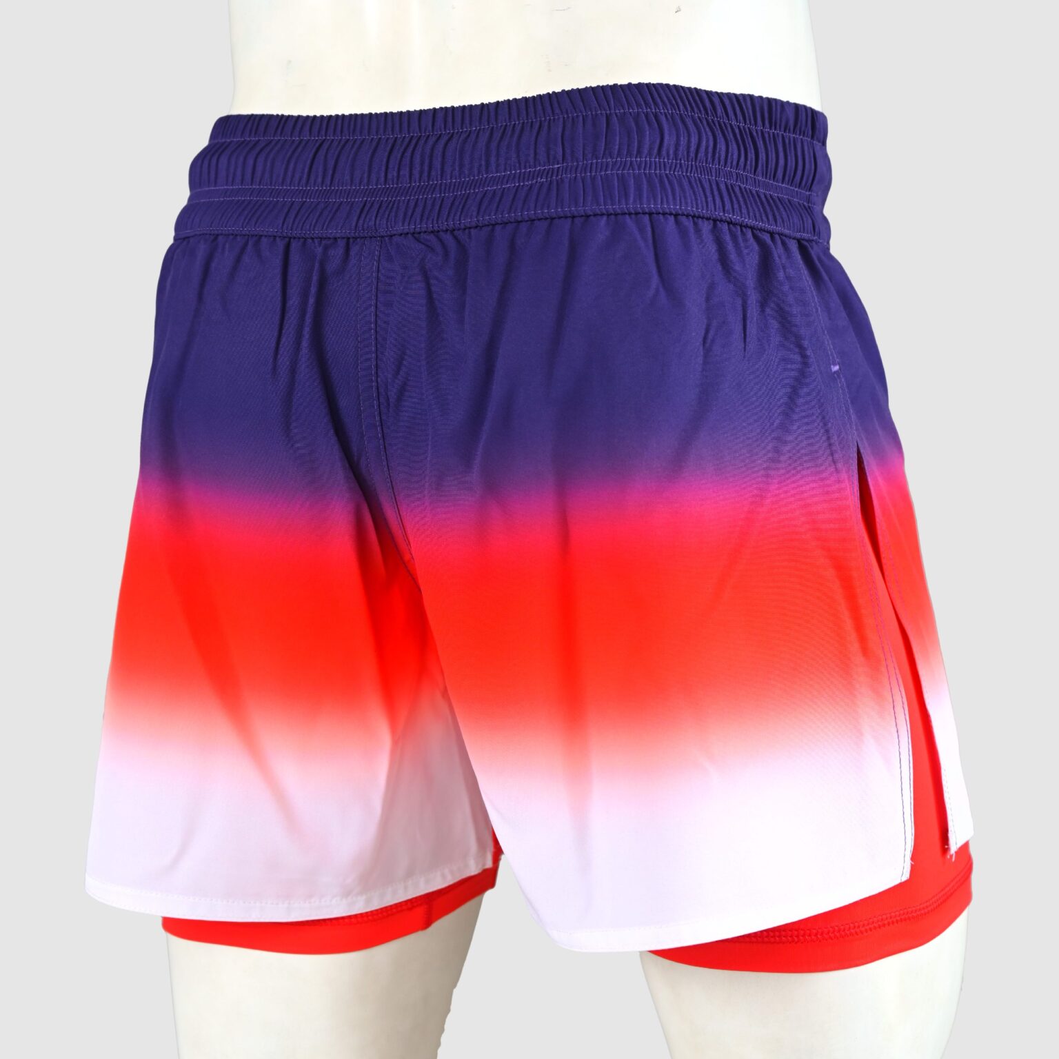 BFW Premium Men’s MMA Shorts – Lightweight, Durable, and Comfortable for Training & Competition - Blue/Red - BFW-MMS-5022 - Image 2