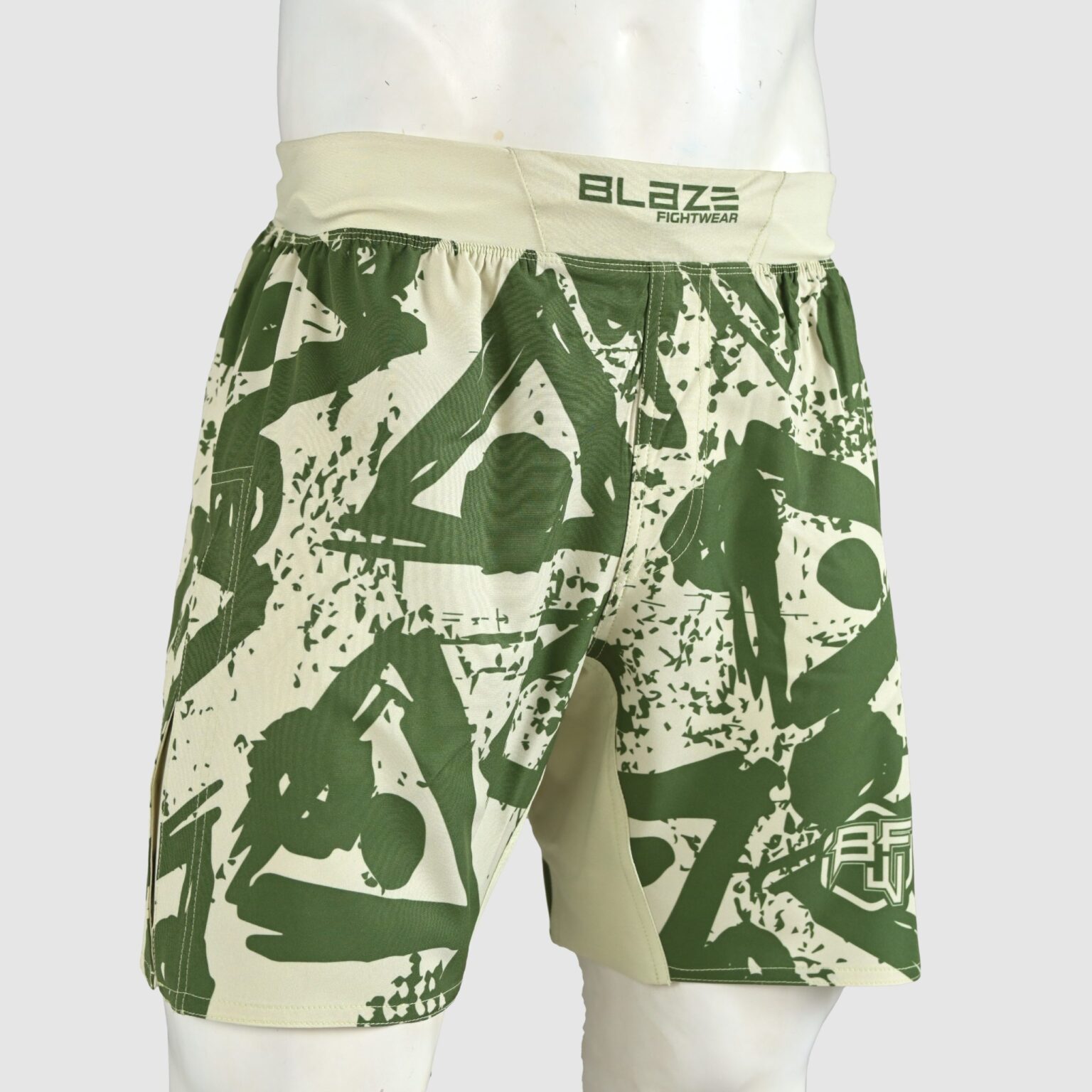 BFW Premium Men’s MMA Shorts – Lightweight, Durable, and Comfortable for Training & Competition - Light/Dark Green - BFW-MMS-5020 - Image 3
