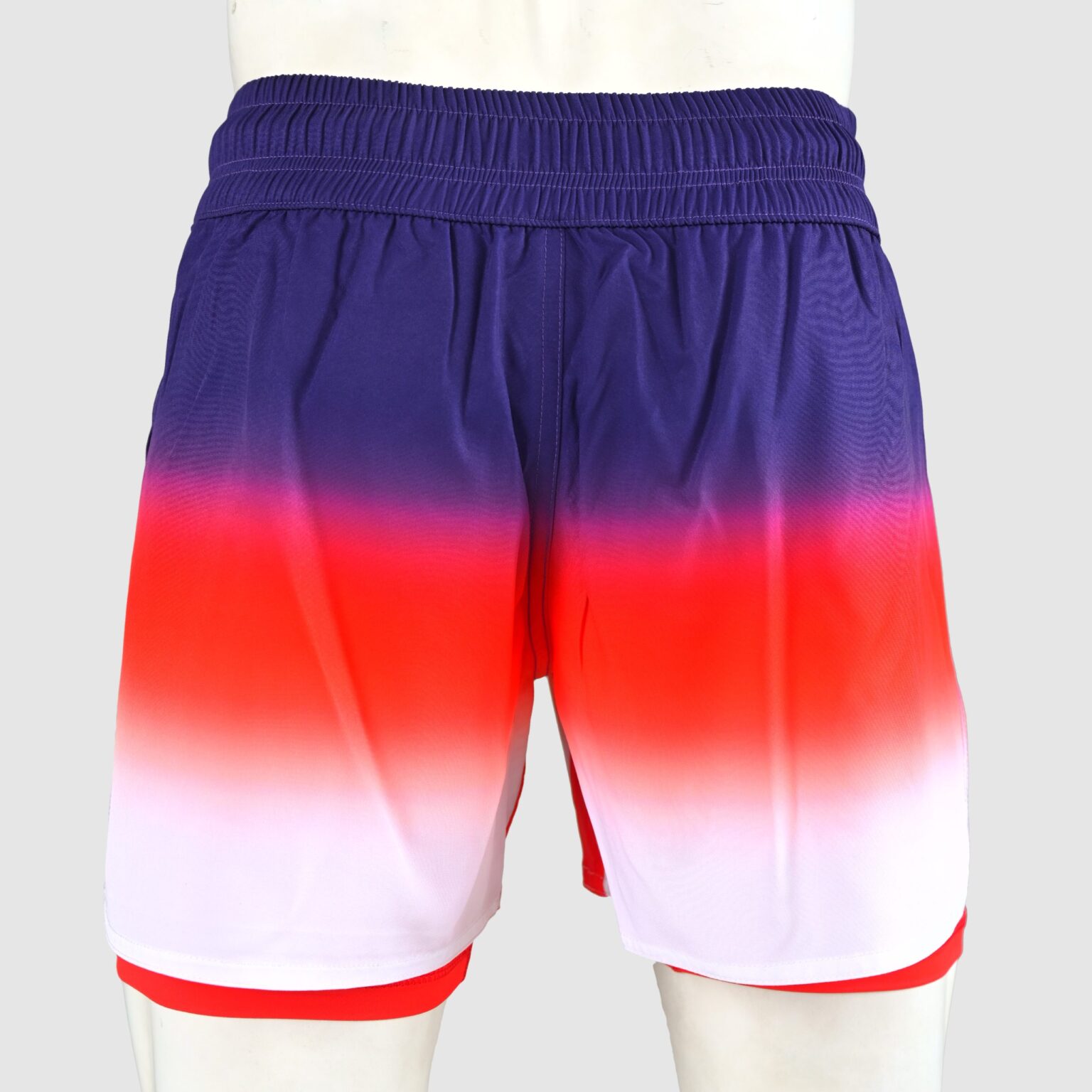 BFW Premium Men’s MMA Shorts – Lightweight, Durable, and Comfortable for Training & Competition - Blue/Red - BFW-MMS-5022 - Image 4