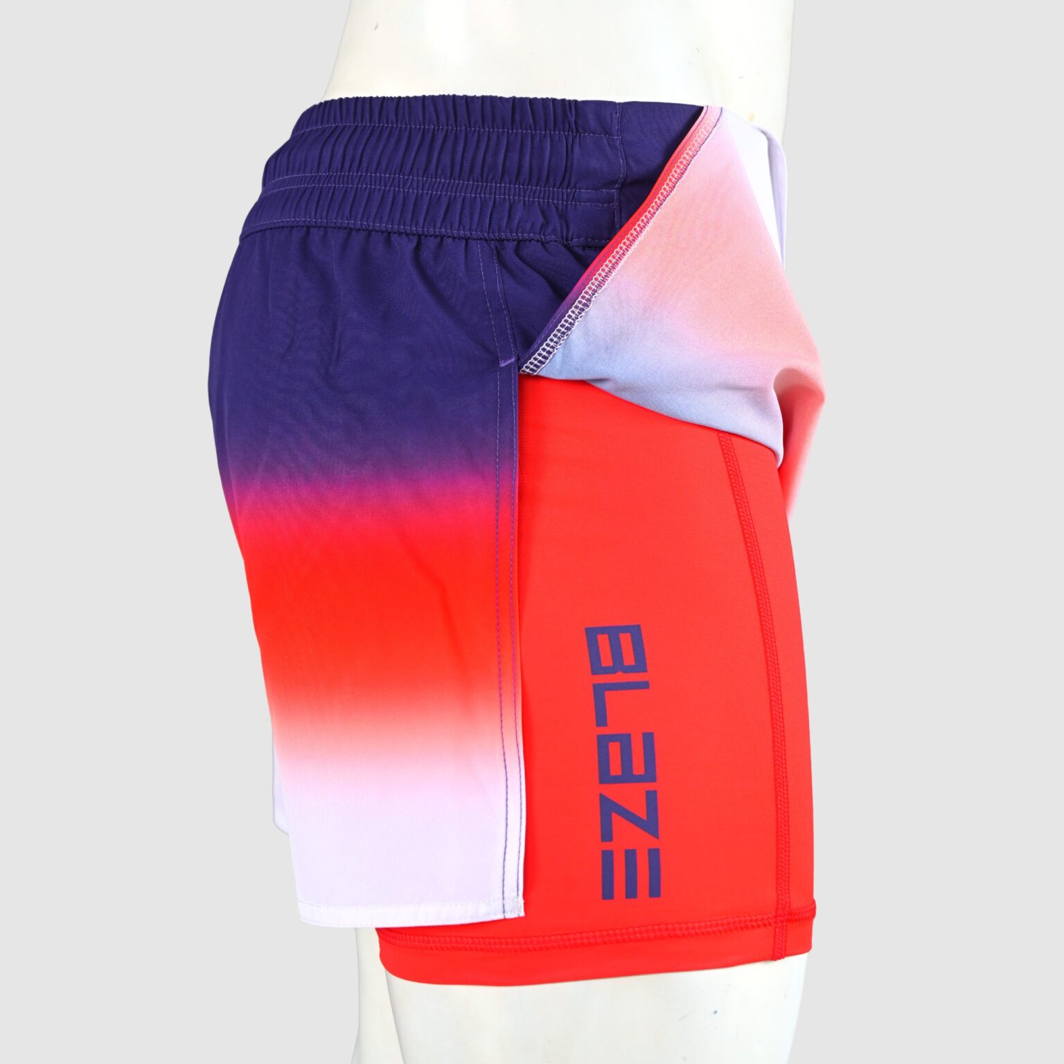 BFW Premium Men’s MMA Shorts – Lightweight, Durable, and Comfortable for Training & Competition - Blue/Red - BFW-MMS-5022 - Image 5