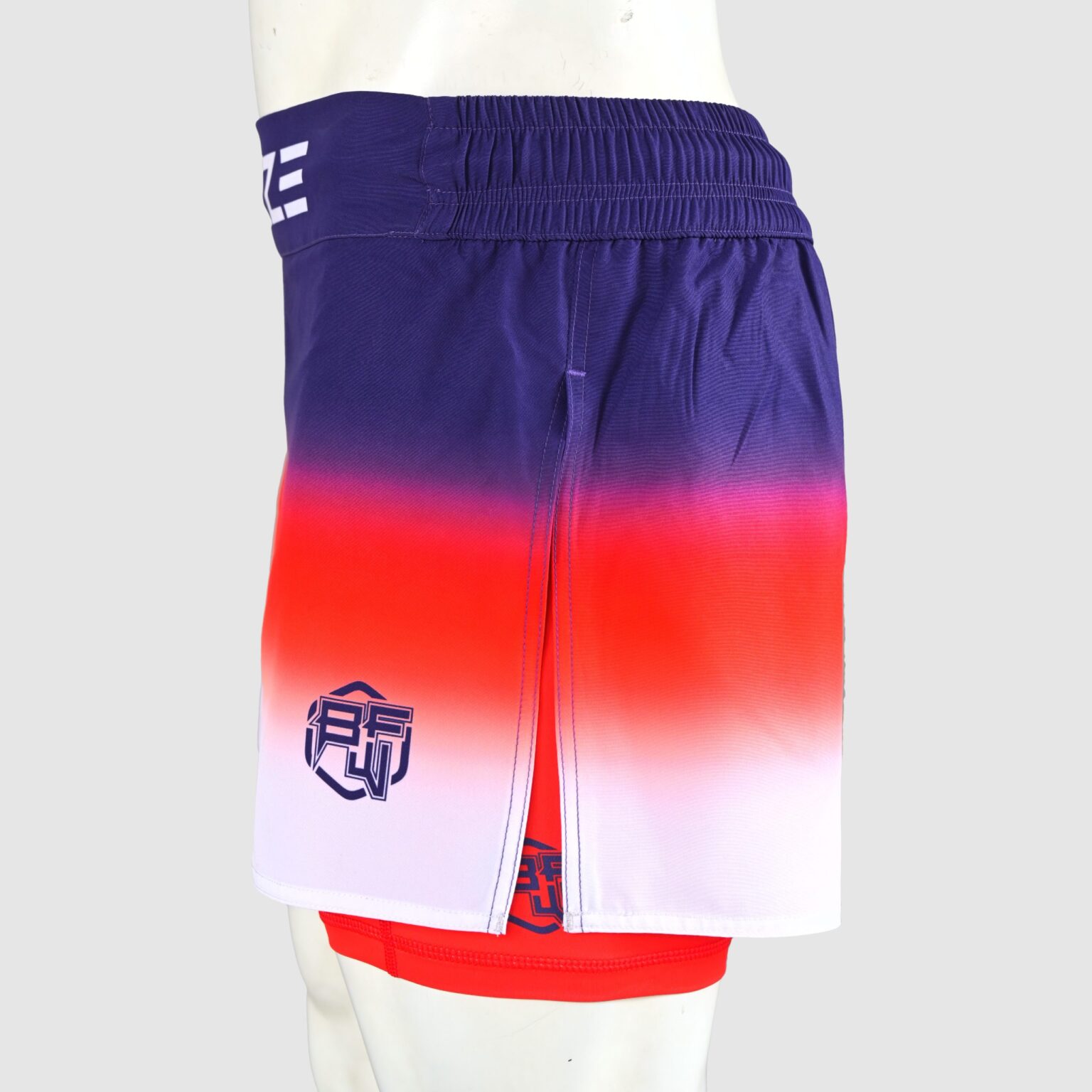 BFW Premium Men’s MMA Shorts – Lightweight, Durable, and Comfortable for Training & Competition - Blue/Red - BFW-MMS-5022 - Image 7