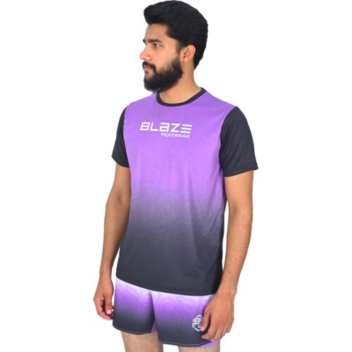 BFW High-Performance Men’s MMA Uniform for Ultimate Comfort & Durability – Perfect for Training & Competition - Black/Purple - BFW-MU-0103