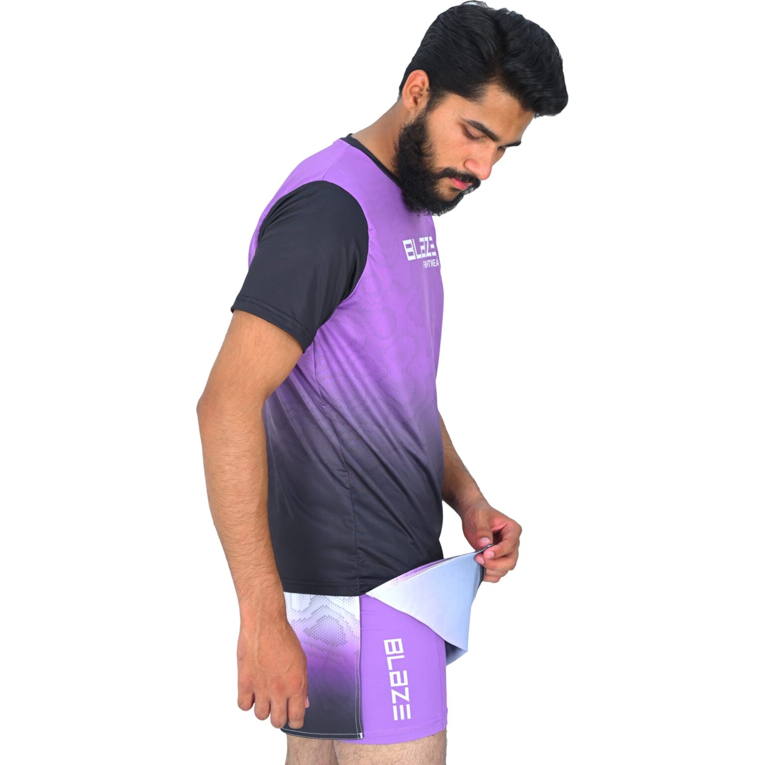BFW High-Performance Men’s MMA Uniform for Ultimate Comfort & Durability – Perfect for Training & Competition - Black/Purple - BFW-MU-0103 - Image 10