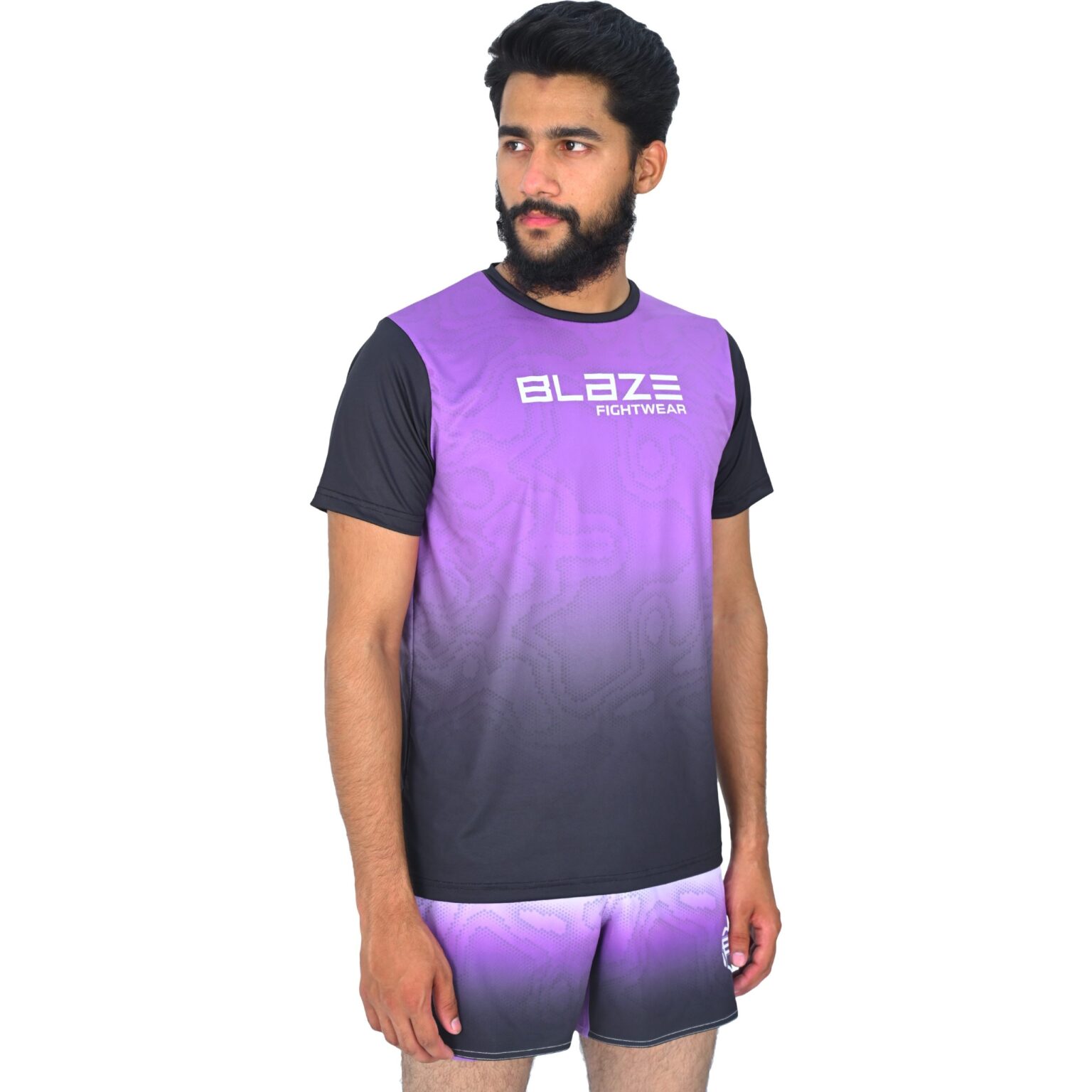BFW High-Performance Men’s MMA Uniform for Ultimate Comfort & Durability – Perfect for Training & Competition - Black/Purple - BFW-MU-0103 - Image 2