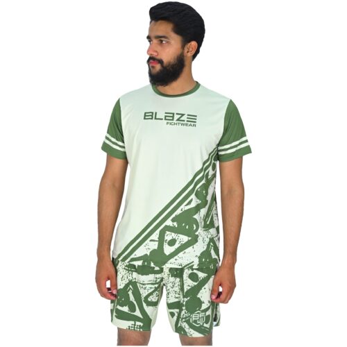 BFW High-Performance Men’s MMA Uniform for Ultimate Comfort & Durability – Perfect for Training & Competition - Dark/Light Green - BFW-MU-0105