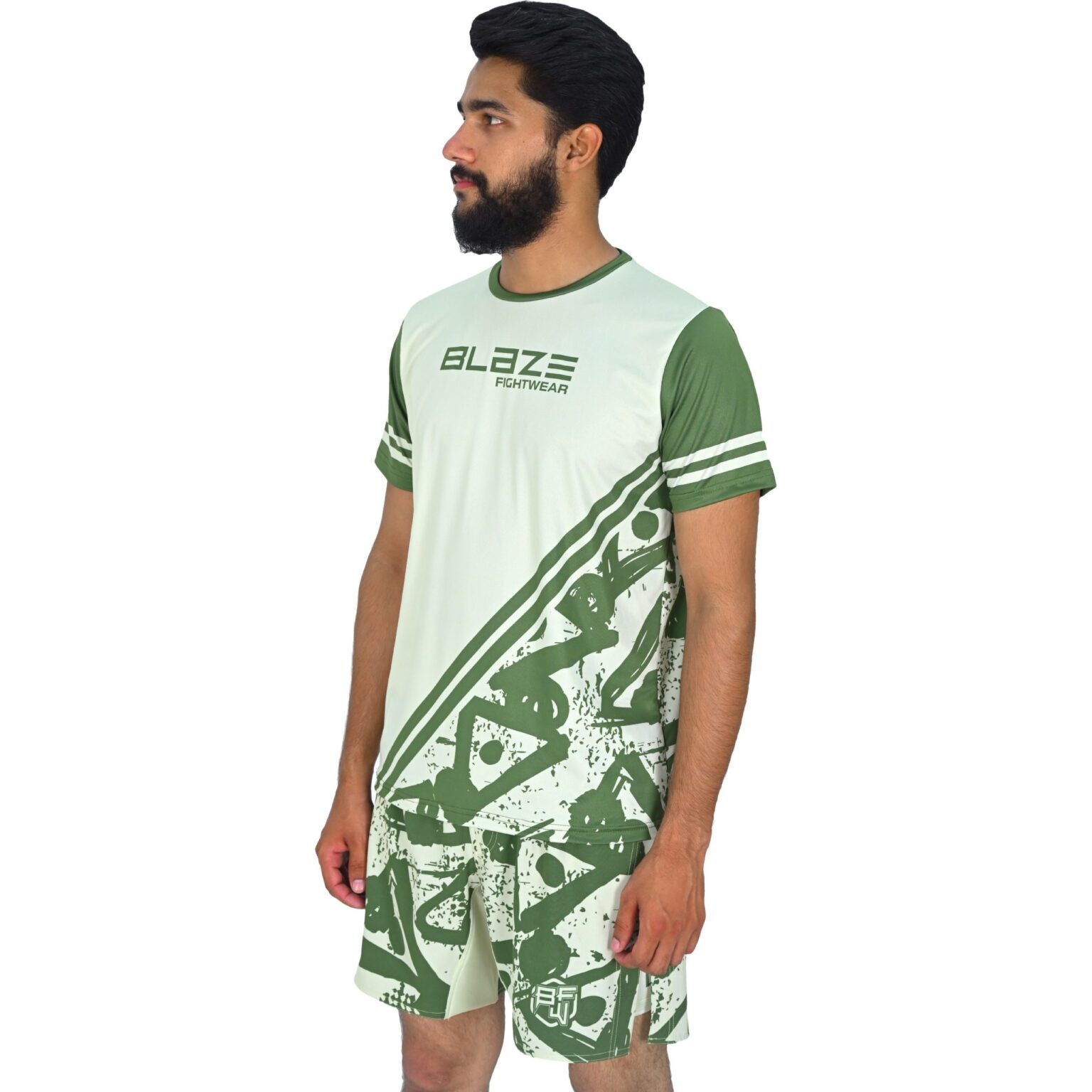 BFW High-Performance Men’s MMA Uniform for Ultimate Comfort & Durability – Perfect for Training & Competition - Dark/Light Green - BFW-MU-0105 - Image 4