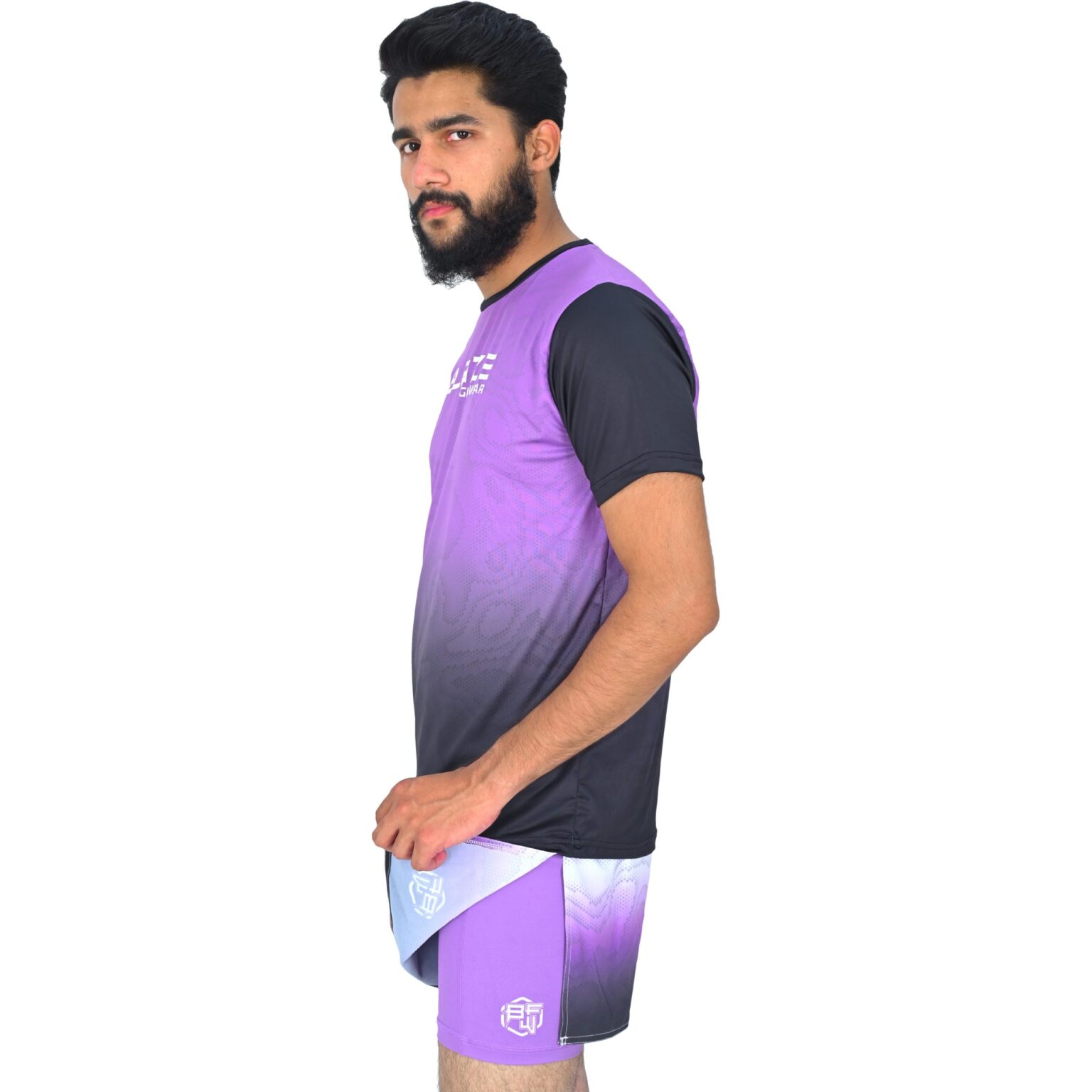 BFW High-Performance Men’s MMA Uniform for Ultimate Comfort & Durability – Perfect for Training & Competition - Black/Purple - BFW-MU-0103 - Image 9