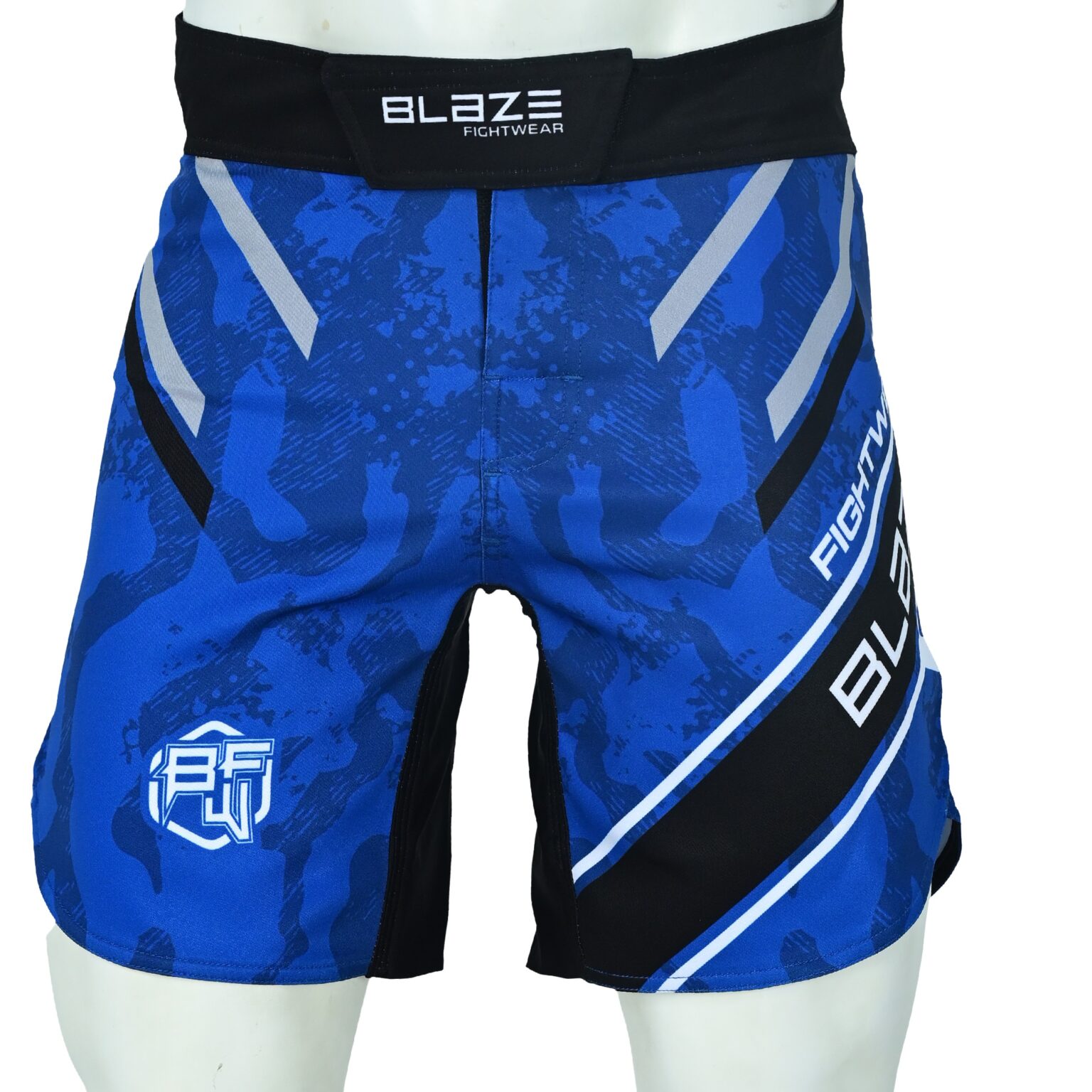 BFW Premium Men’s MMA Shorts – Lightweight, Durable, and Comfortable for Training & Competition - Black/Blue - BFW-MMS-5014 - Image 3
