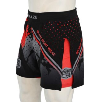 BFW Premium Men’s MMA Shorts – Lightweight, Durable, and Comfortable for Training & Competition - Black/Red - BFW-MMS-5016