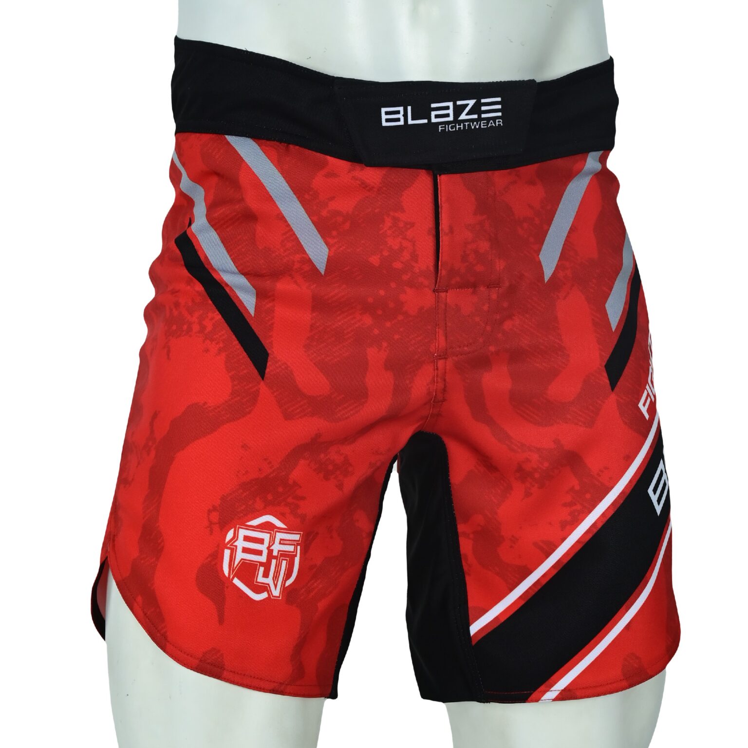 BFW Premium Men’s MMA Shorts – Lightweight, Durable, and Comfortable for Training & Competition - Black/Red - BFW-MMS-5015 - Image 2