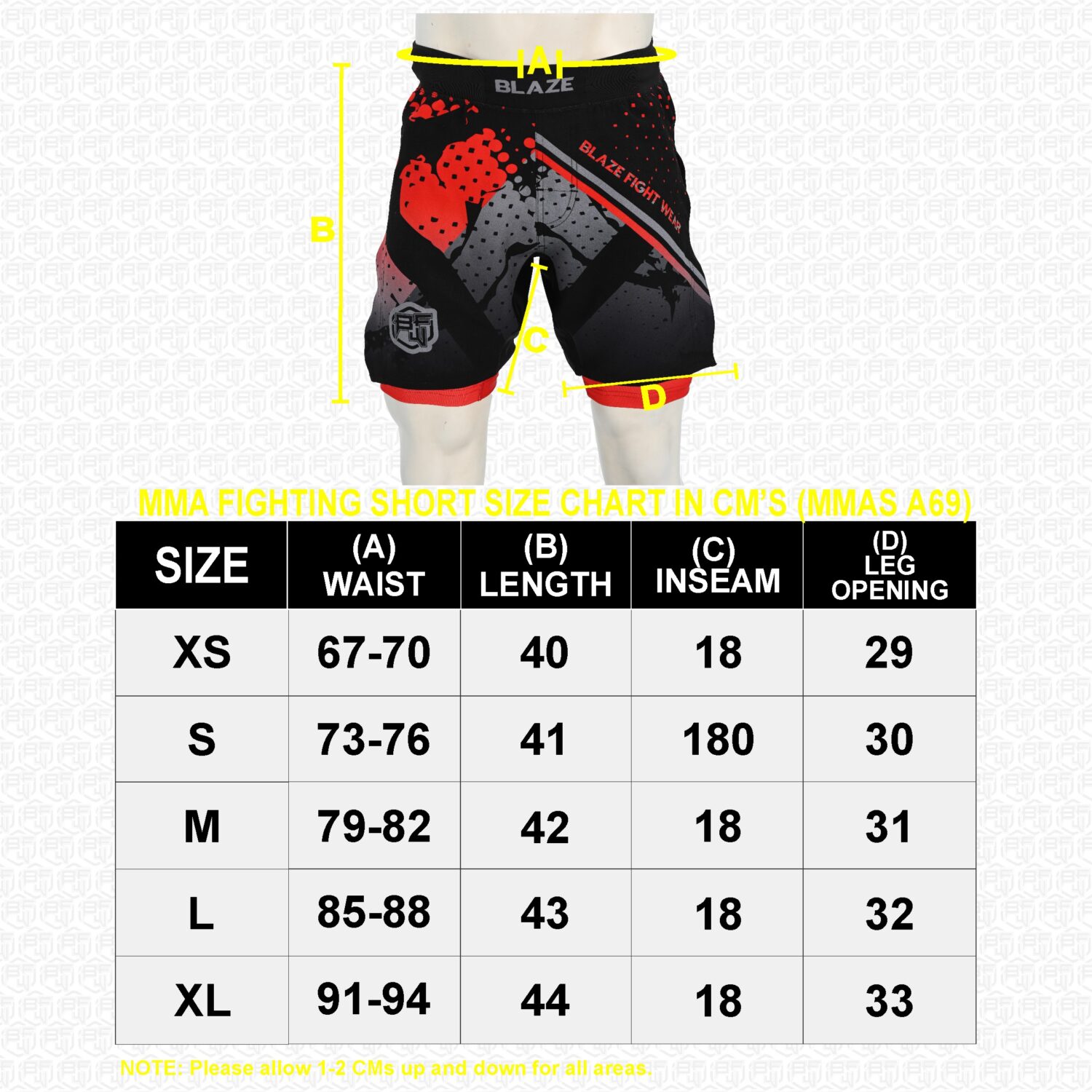 MMA Fight Shorts – Lightweight, Durable Training Gear - BFW-MMS-5016 - Image 7