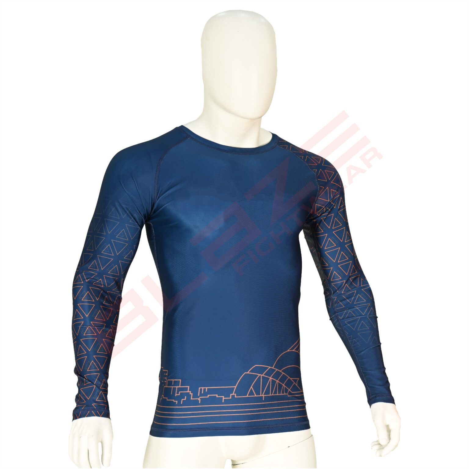 BFW Men’s Full Sleeve Rashguards – Lightweight, Comfortable, and UV Protective for Active Sports - BFW-RG-2221