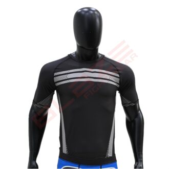 BFW Men’s Half Sleeve Rashguards – Lightweight, Comfortable, and UV Protective for Active Sports - BFW-RG-2201