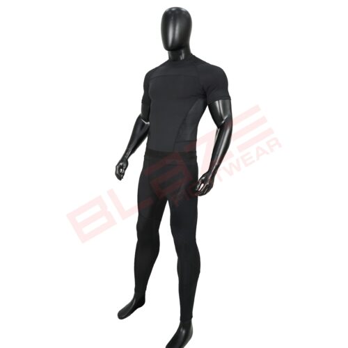 BFW Men’s Half Sleeve Compression Uniforms – Enhance Performance, Recovery, Comfort for Training & Sports - Black - BFW-MCS-5501