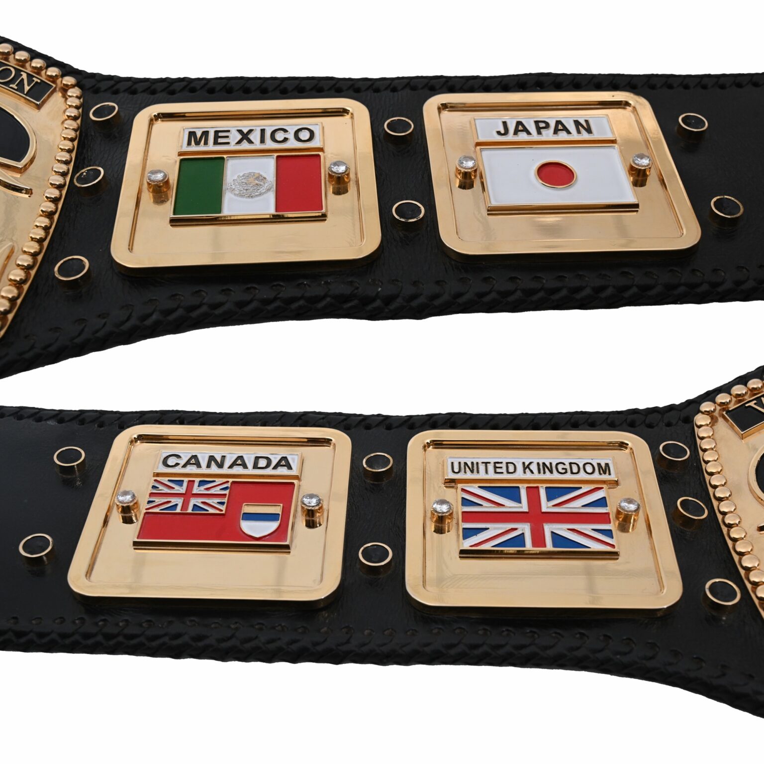 NWA Domed Globe Replica Champion Belt – Premium Collectible Trophy - BFW-CB-4014 - Image 3
