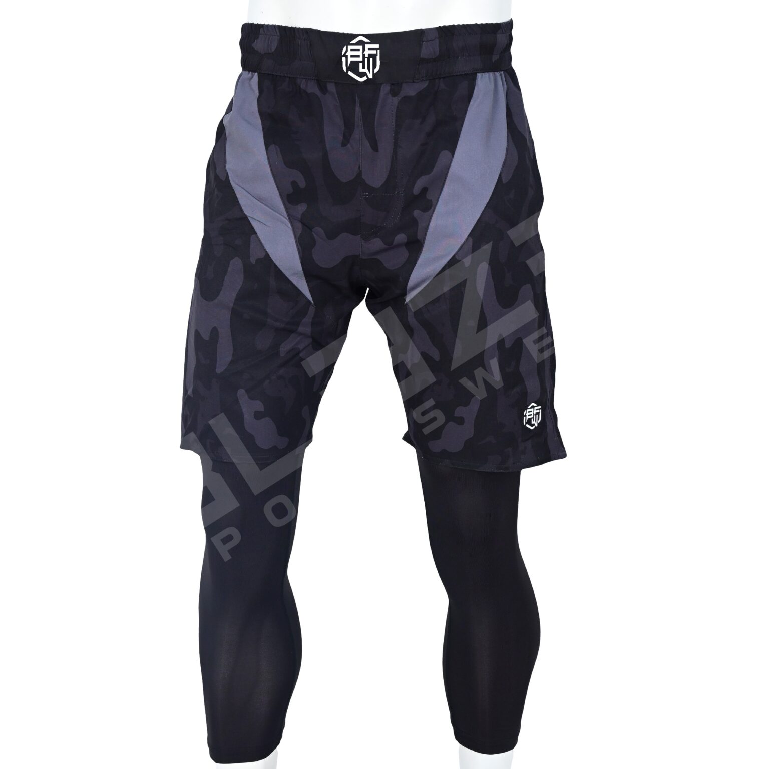 BFW Premium Men’s MMA Shorts – Lightweight, Durable, and Comfortable for Training & Competition - Black - BFW-MMS-5012 - Image 5