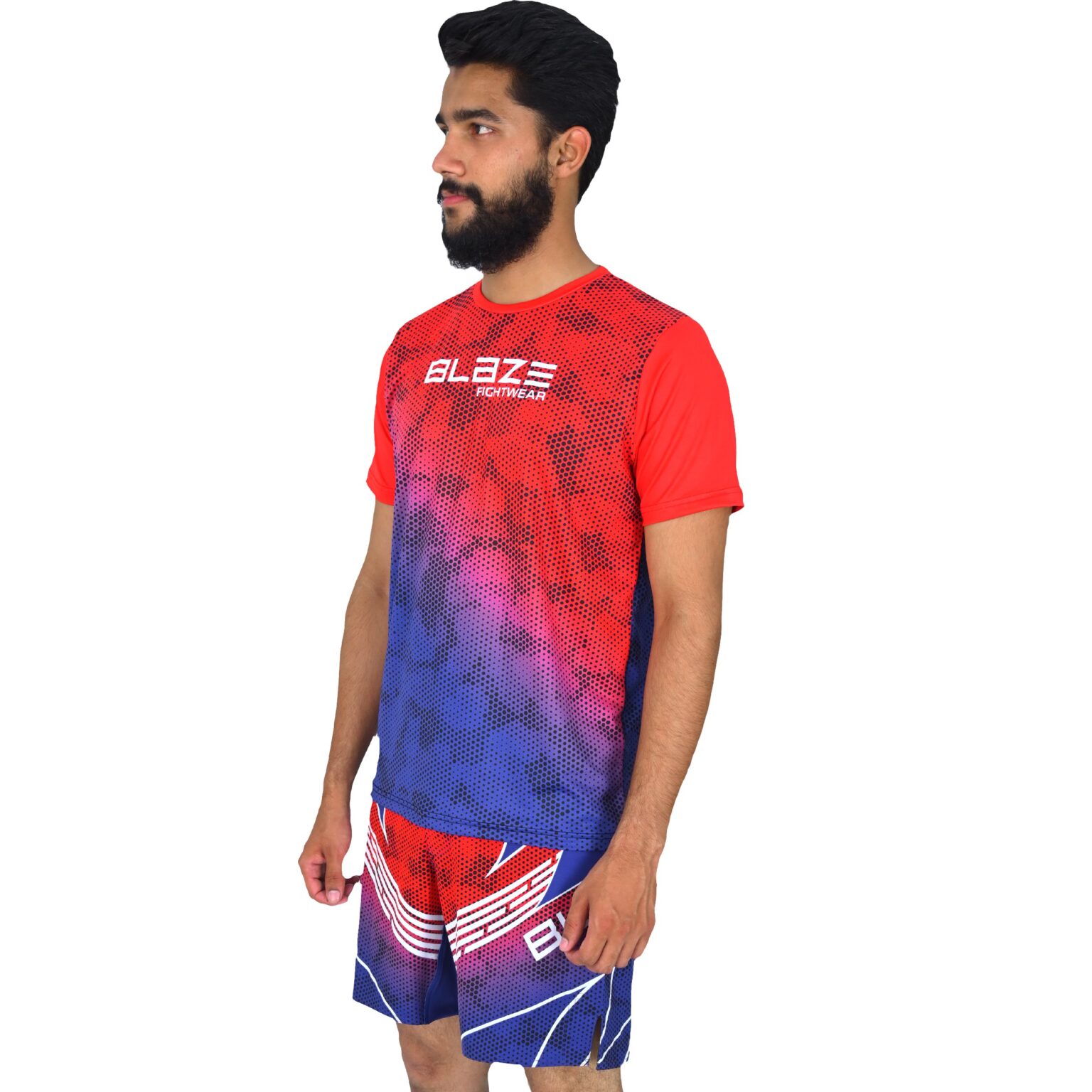 BFW High-Performance Men’s MMA Uniform for Ultimate Comfort & Durability – Perfect for Training & Competition - Red/Blue - BFW-MU-0106 - Image 5