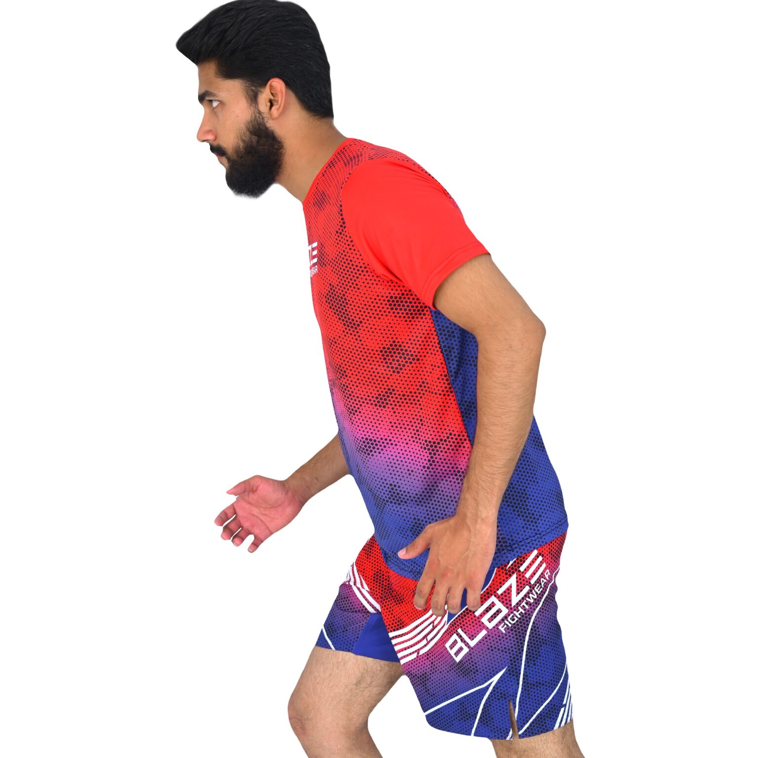 BFW High-Performance Men’s MMA Uniform for Ultimate Comfort & Durability – Perfect for Training & Competition - Red/Blue - BFW-MU-0106 - Image 9