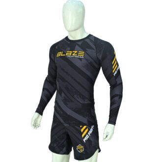 BFW High-Performance Men’s MMA Uniform for Ultimate Comfort & Durability – Perfect for Training & Competition - Black/Yellow - BFW-MU-0112