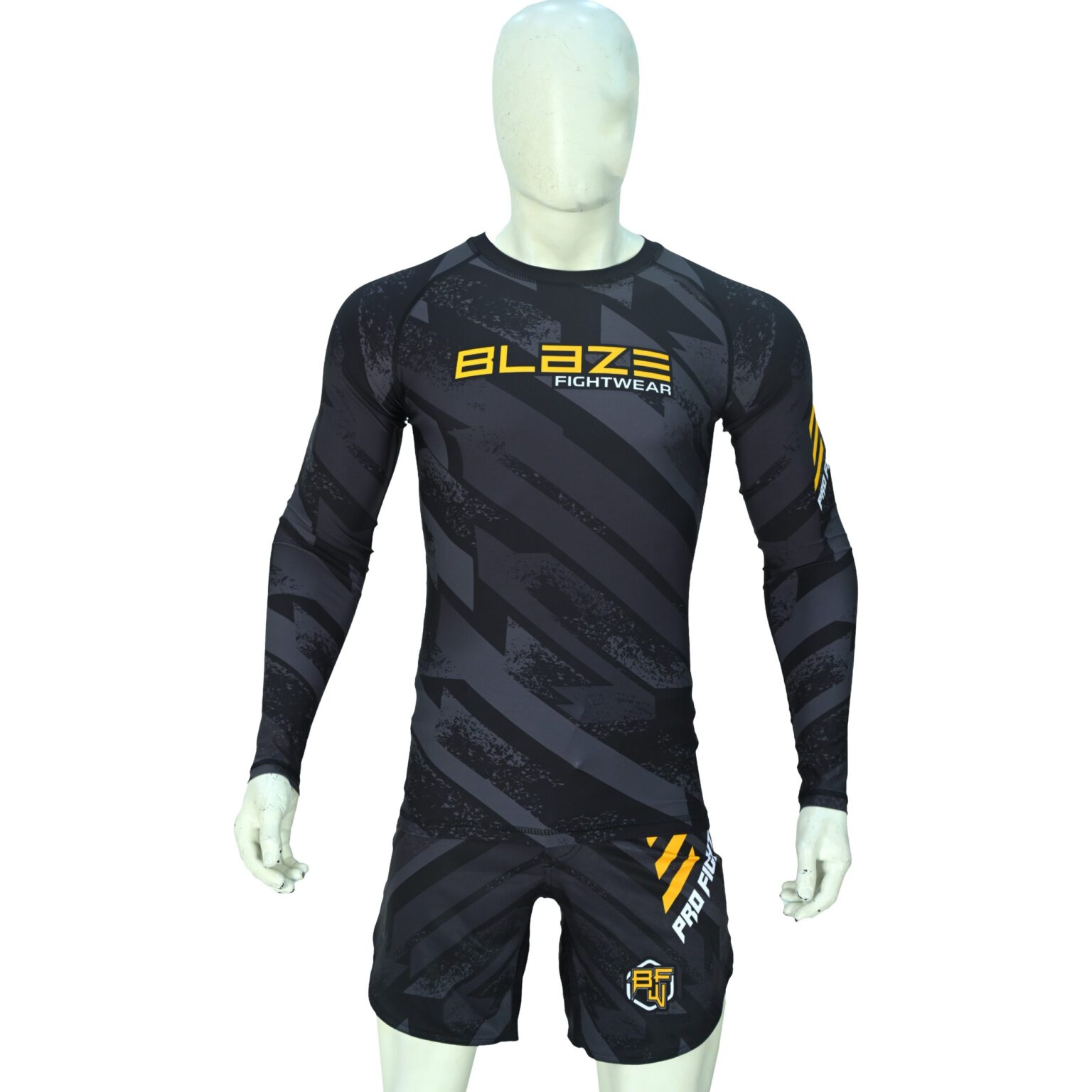 BFW High-Performance Men’s MMA Uniform for Ultimate Comfort & Durability – Perfect for Training & Competition - Black/Yellow - BFW-MU-0112 - Image 4