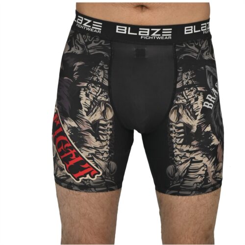 BFW Men's Compression Shorts – Supportive, Comfortable, Performance-Enhancing Gear for Training & Sports - Black/Red - BFW-CS-1907