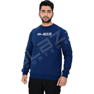 Men's Sweatshirt - Cozy, Soft Fabric, Classic Crewneck Design, Perfect for Casual Wear, Layering & Everyday Comfort - Royal Blue - BFW-SS-4501