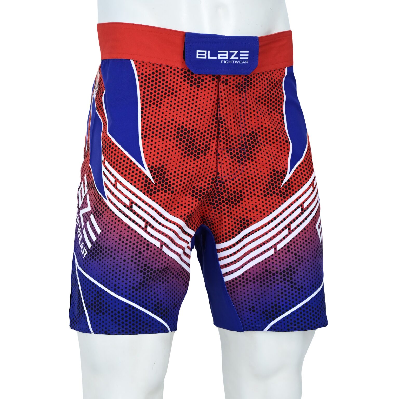 BFW Premium Men’s MMA Shorts – Lightweight, Durable, and Comfortable for Training & Competition - Red/Blue - BFW-MMS-5018 - Image 3