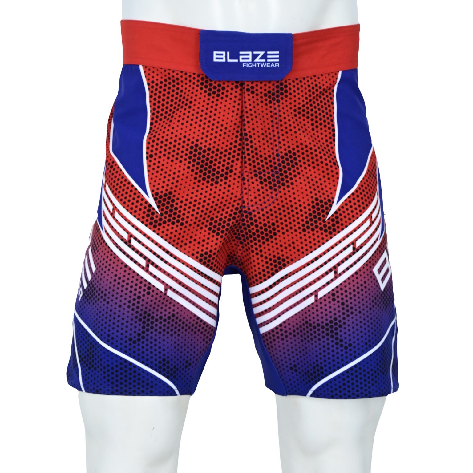 BFW Premium Men’s MMA Shorts – Lightweight, Durable, and Comfortable for Training & Competition - Red/Blue - BFW-MMS-5018 - Image 4