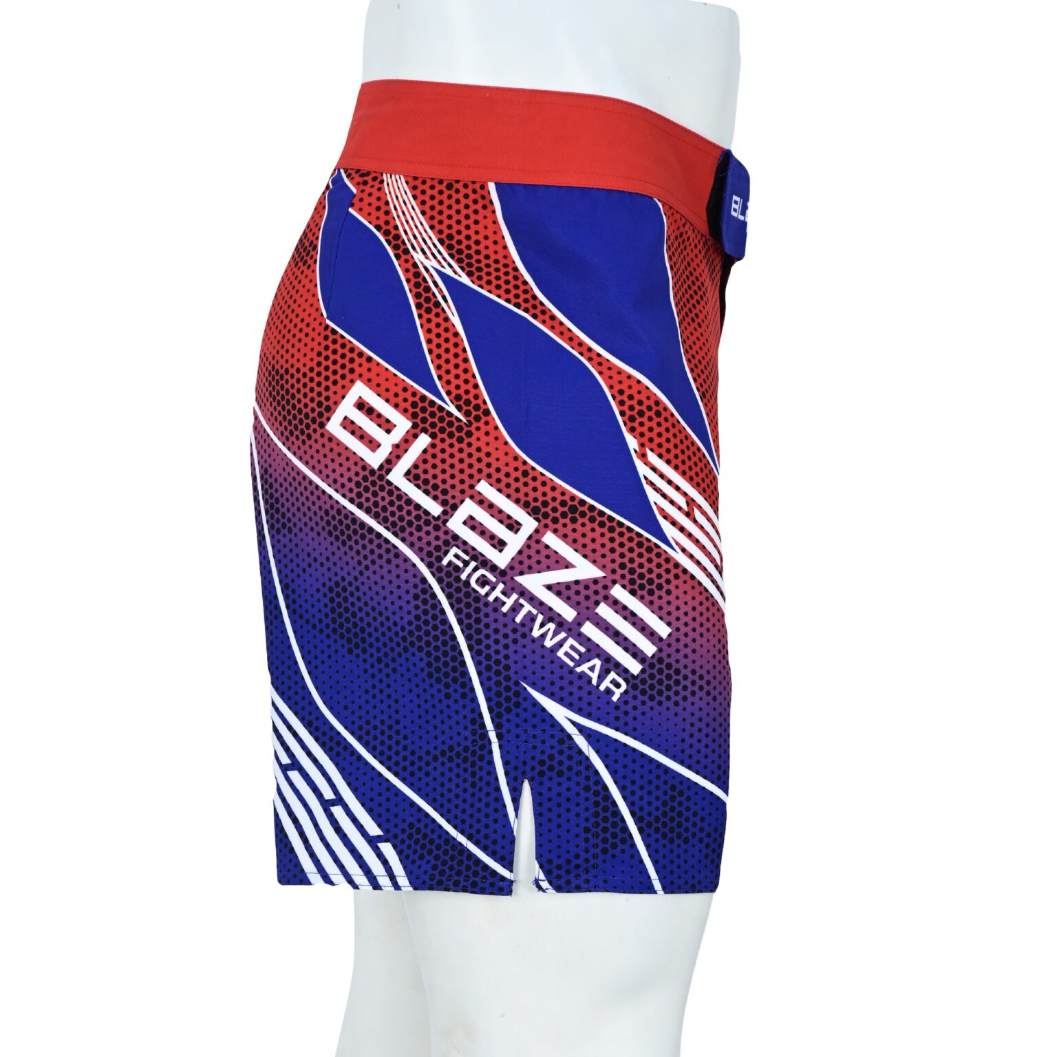 BFW Premium Men’s MMA Shorts – Lightweight, Durable, and Comfortable for Training & Competition - Red/Blue - BFW-MMS-5018 - Image 6