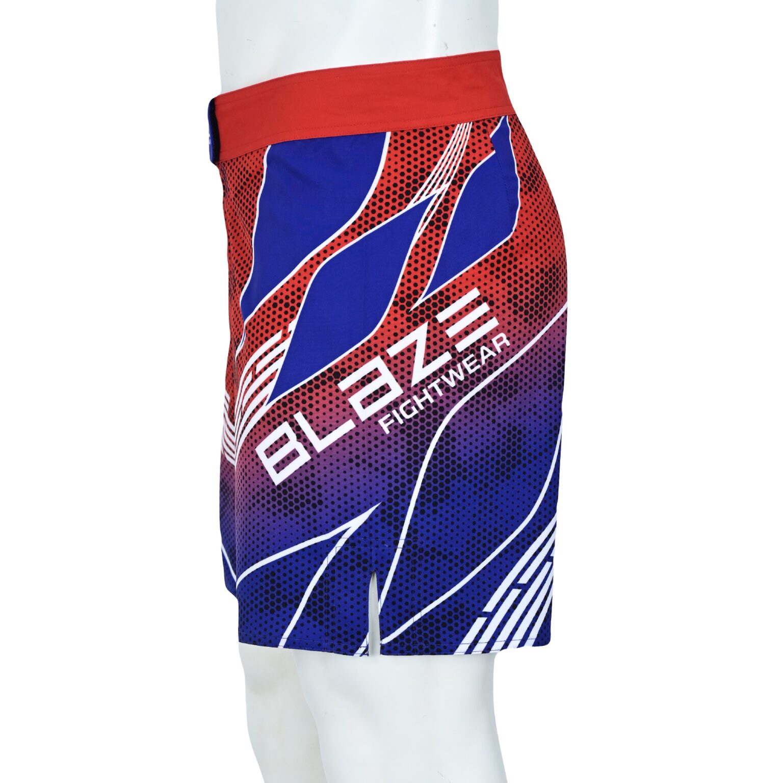 BFW Premium Men’s MMA Shorts – Lightweight, Durable, and Comfortable for Training & Competition - Red/Blue - BFW-MMS-5018 - Image 7