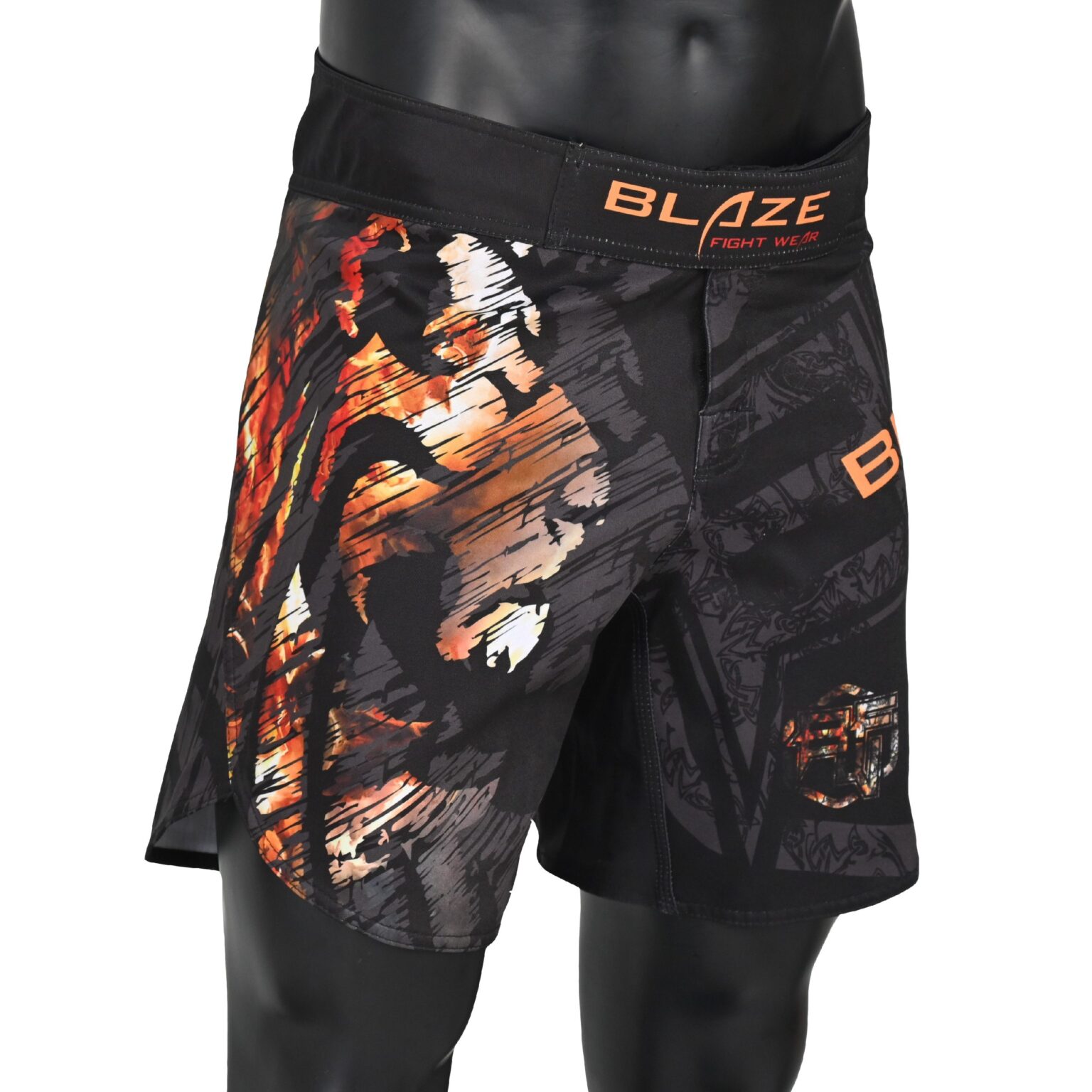 BFW Premium Men’s MMA Shorts – Lightweight, Durable, and Comfortable for Training & Competition - Black/Mix - BFW-MMS-5006