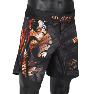 BFW Premium Men’s MMA Shorts – Lightweight, Durable, and Comfortable for Training & Competition - Black/Mix - BFW-MMS-5006