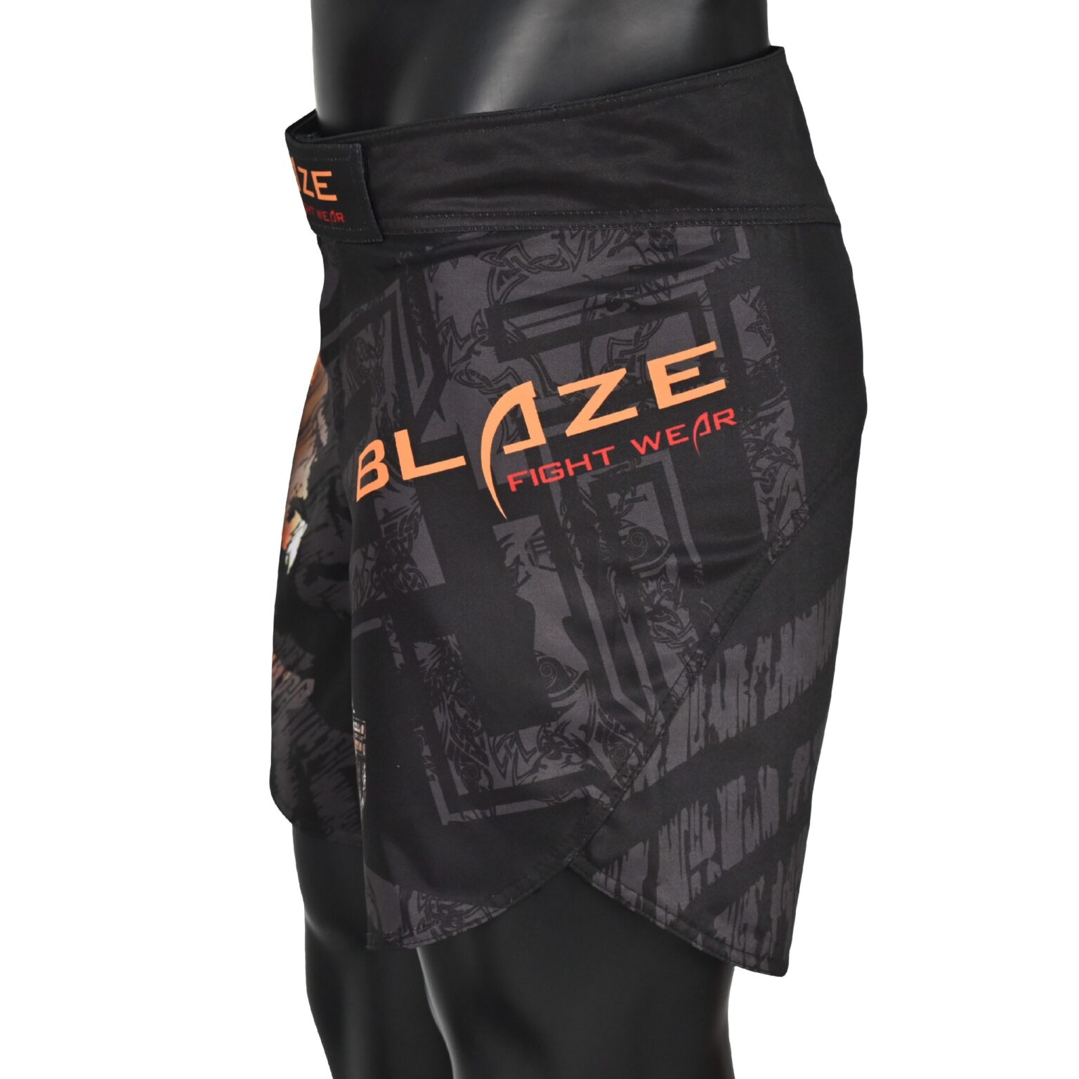 BFW Premium Men’s MMA Shorts – Lightweight, Durable, and Comfortable for Training & Competition - Black/Mix - BFW-MMS-5006 - Image 2