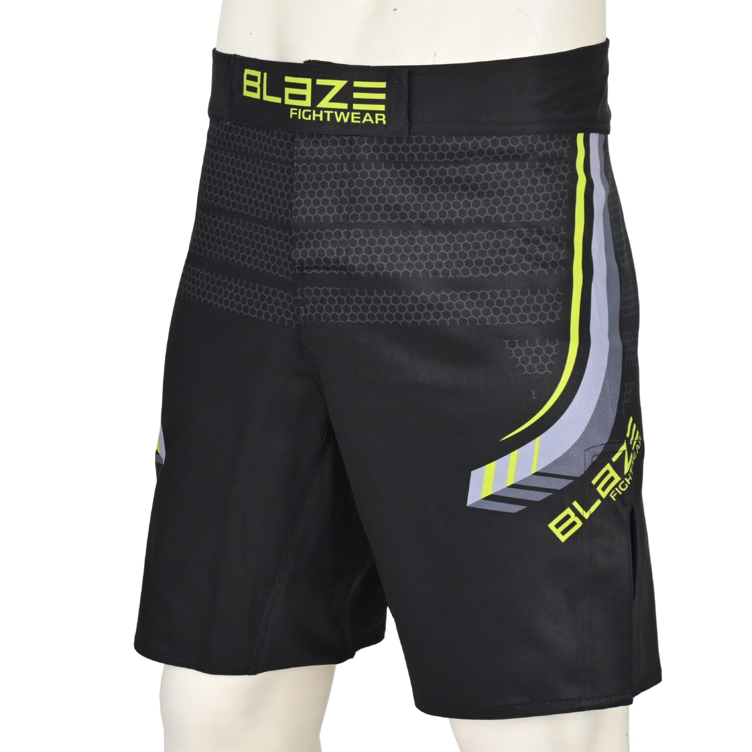 BFW Premium Men’s MMA Shorts – Lightweight, Durable, and Comfortable for Training & Competition - Black/Green - BFW-MMS-5004