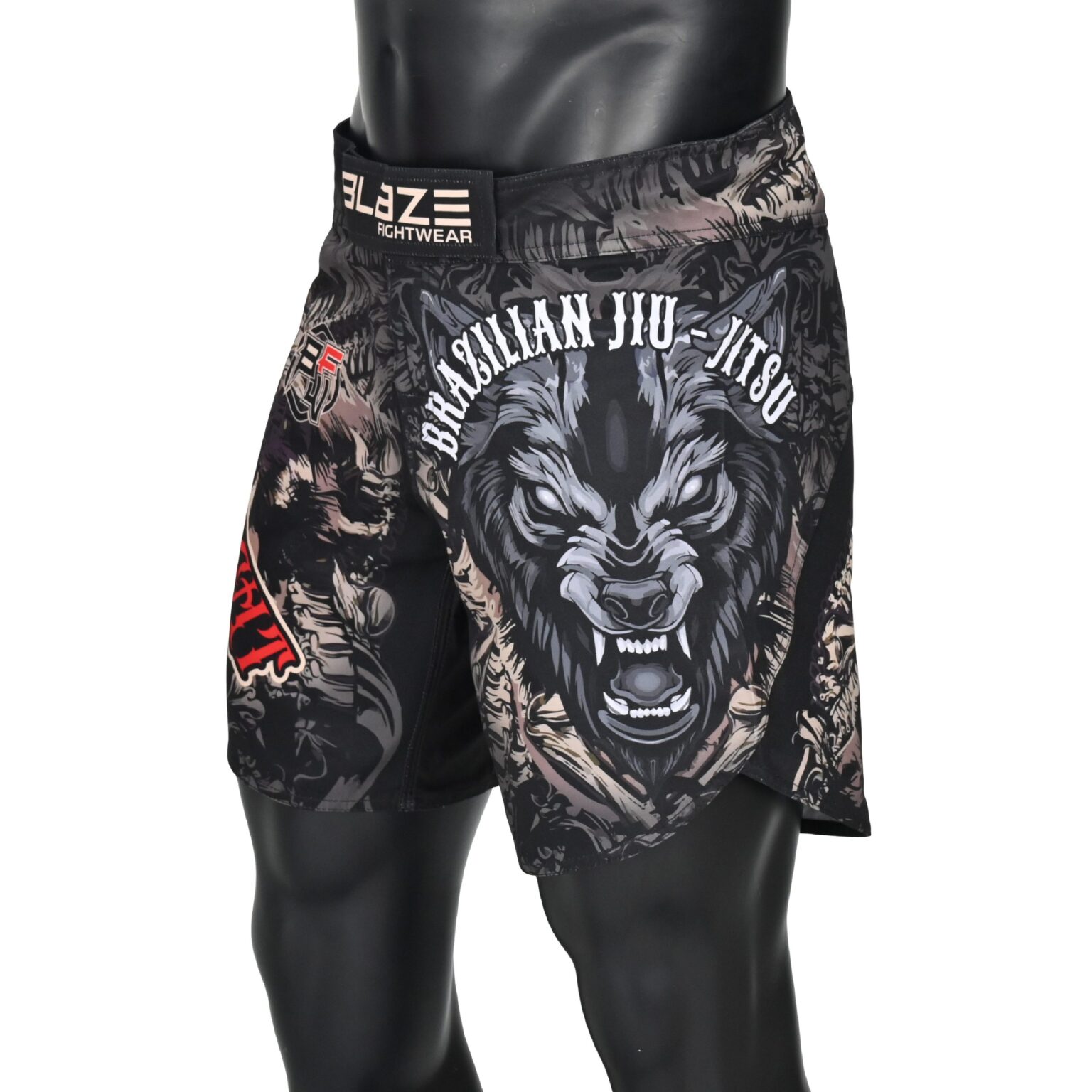 BFW Premium Men’s MMA Shorts – Lightweight, Durable, and Comfortable for Training & Competition - Black/Mix - BFW-MMS-5003