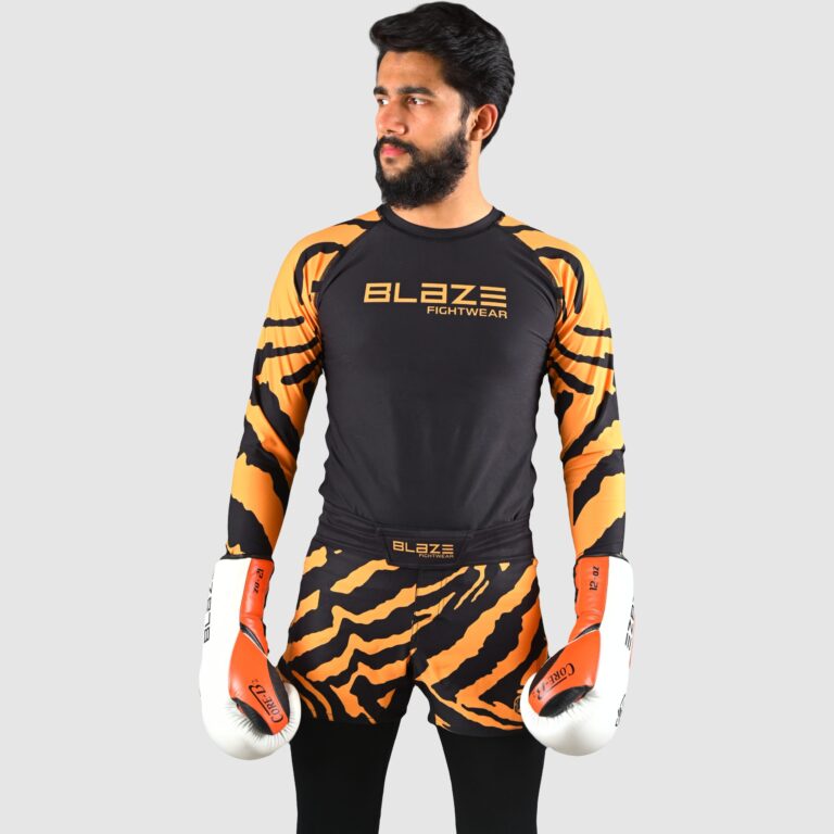 BFW High-Performance Men’s MMA Uniform for Ultimate Comfort & Durability – Perfect for Training & Competition - Black/Orange - BFW-MU-0107