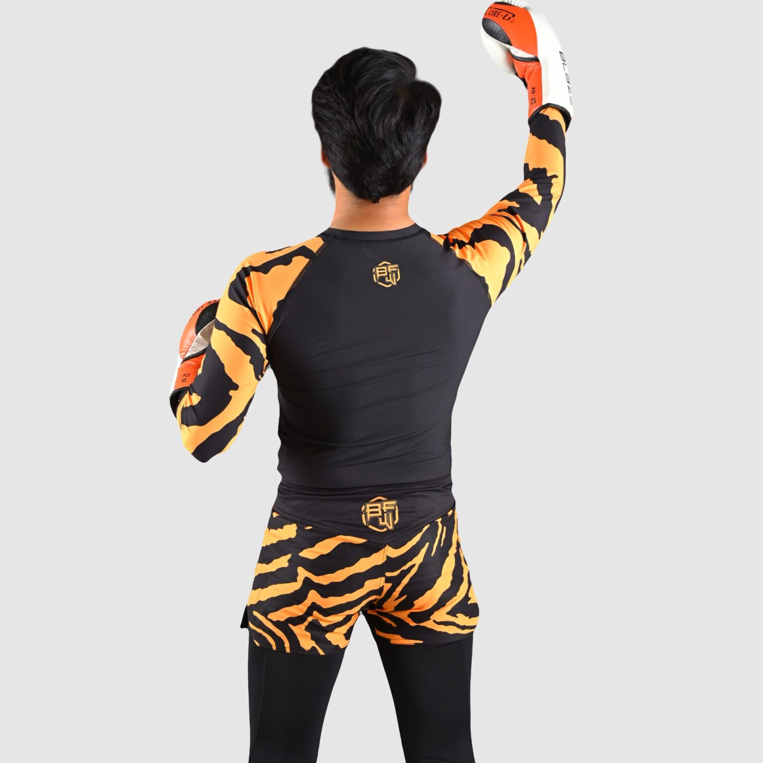 BFW High-Performance Men’s MMA Uniform for Ultimate Comfort & Durability – Perfect for Training & Competition - Black/Orange - BFW-MU-0107 - Image 4