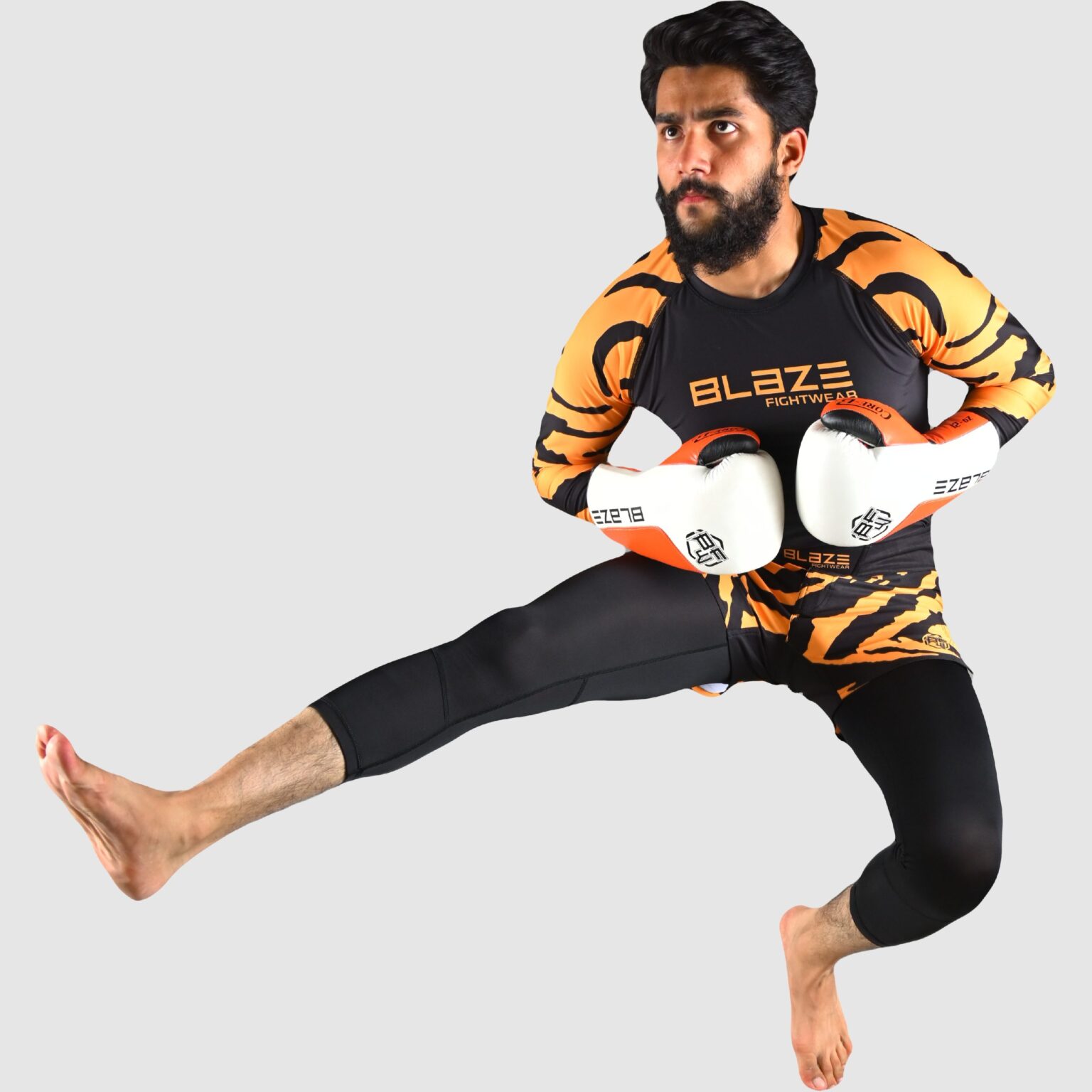 BFW High-Performance Men’s MMA Uniform for Ultimate Comfort & Durability – Perfect for Training & Competition - Black/Orange - BFW-MU-0107 - Image 5