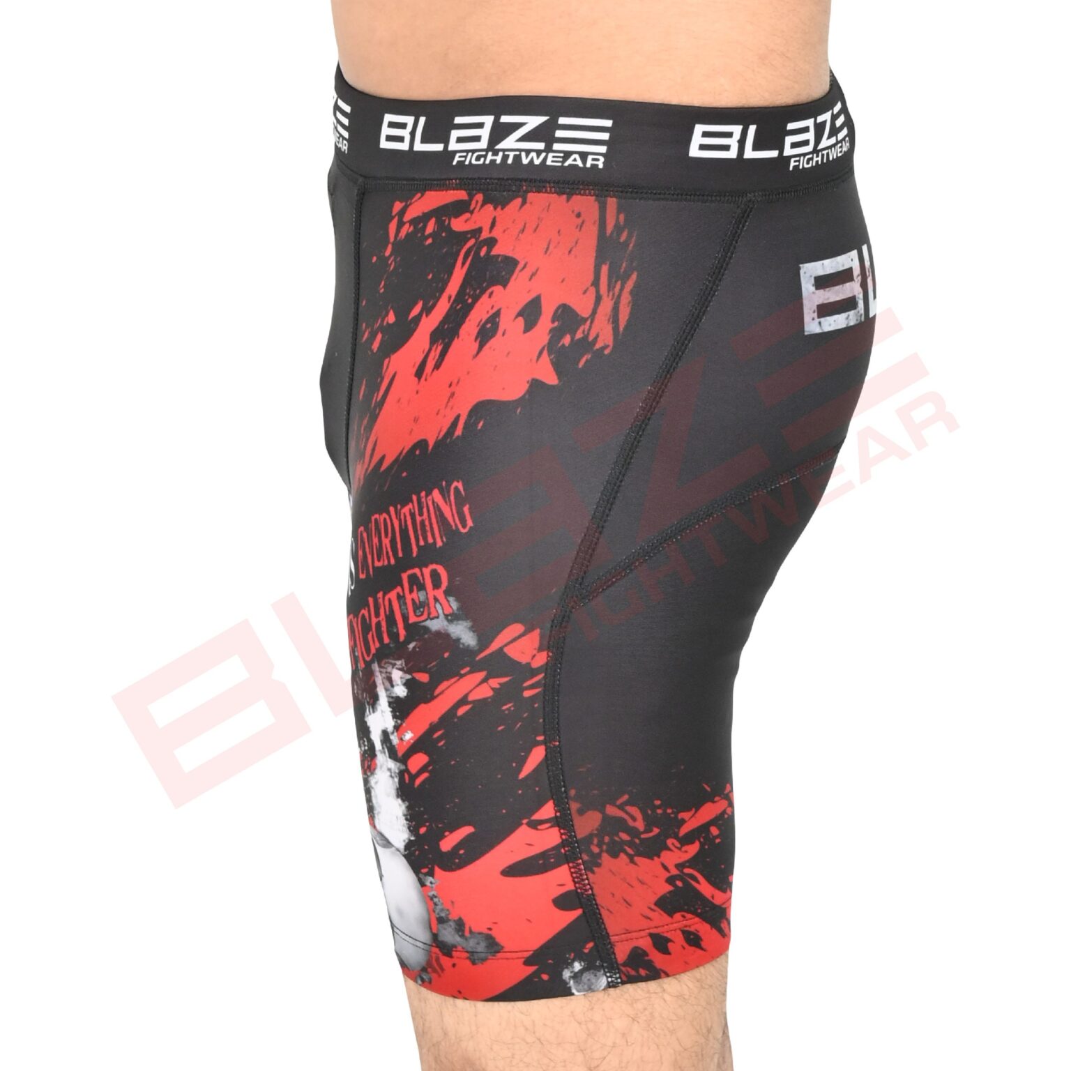 BFW Men's Compression Shorts – Supportive, Comfortable, Performance-Enhancing Gear for Training & Sports - Black/Red - BFW-CS-1908 - Image 2